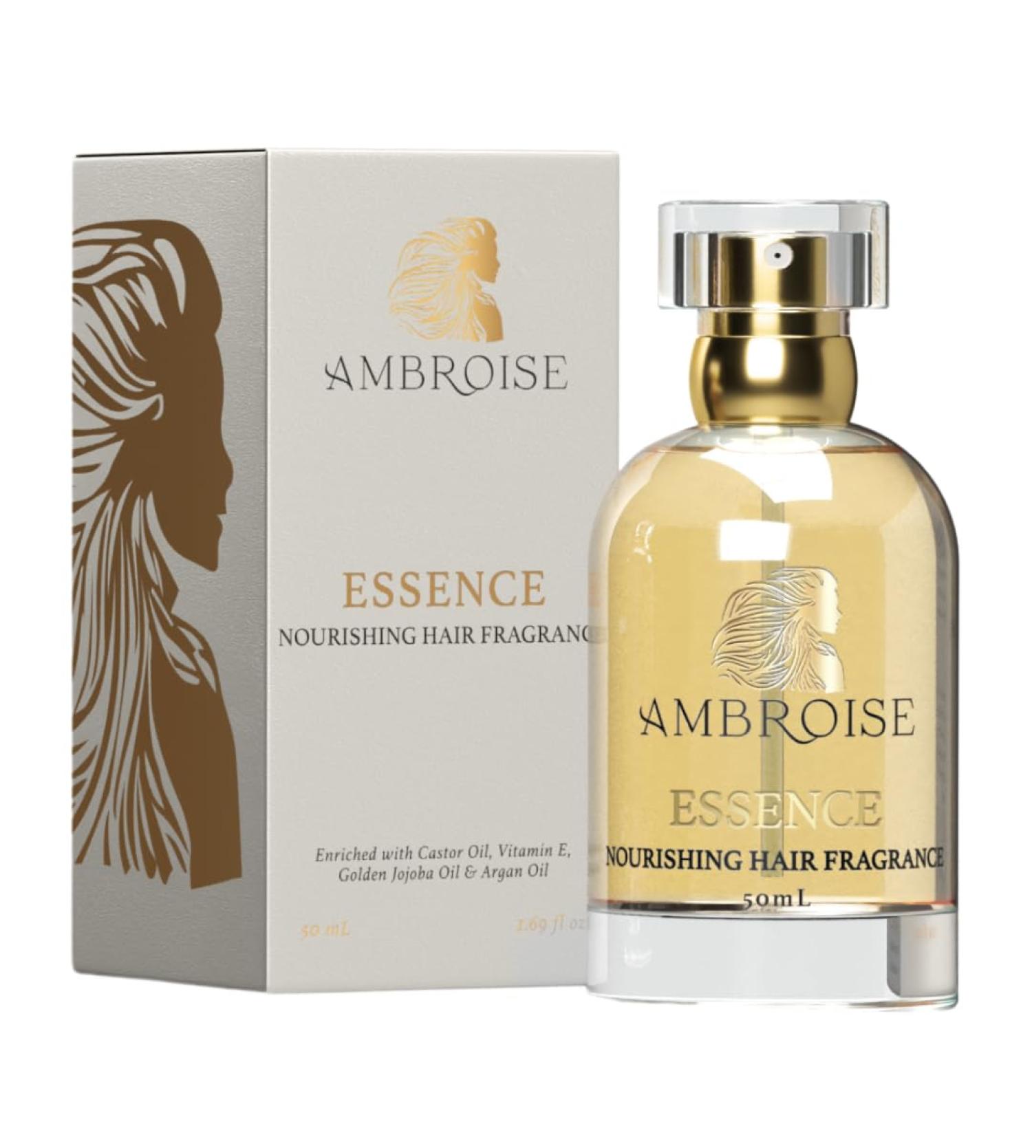 Ambroise Nourishing Hair Fragrance (50mL Essence - Sweet and Creamy Notes of Whipped Cream Vanilla Orchid and Cloud Musk) Hair Perfume 1.69 Fl Oz (Pack of 1) Essence - 50ml - Sweet and Creamy notes of whipped cream vanilla orchid and cloud musk - Buy Online on GoSupps.com