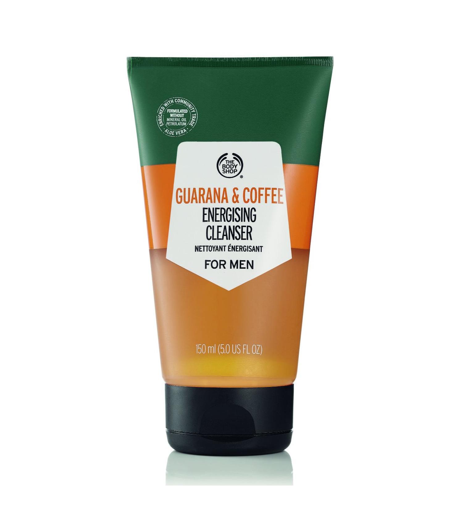 The Body Shop Guarana and Coffee Energizing Cleanser For Men - 5 Fl Oz (Vegan) - Buy Online on GoSupps.com