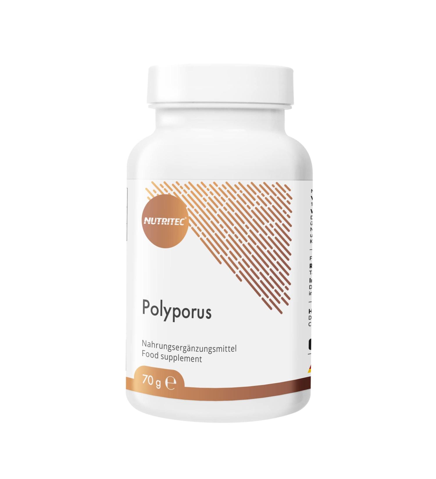 Nutritec Polyporus Vital Fungus 120 Capsules - Vegan Dietary Supplement with Oak Bunny Powder & Acerola Extract - No Additives - International Shipping - Buy Online on GoSupps.com