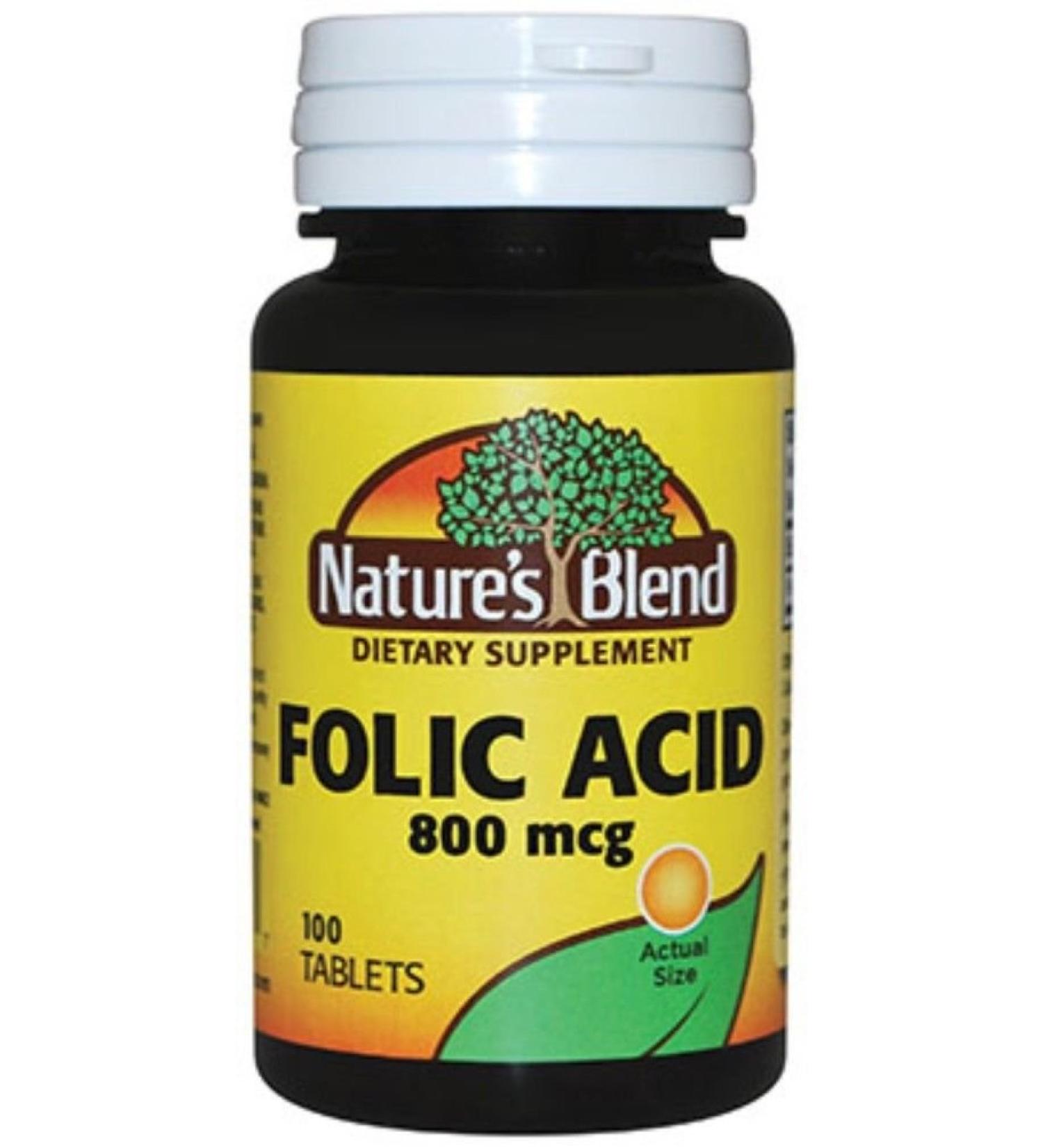 Folic Acid 800 mcg 800 mcg 100 Tabs