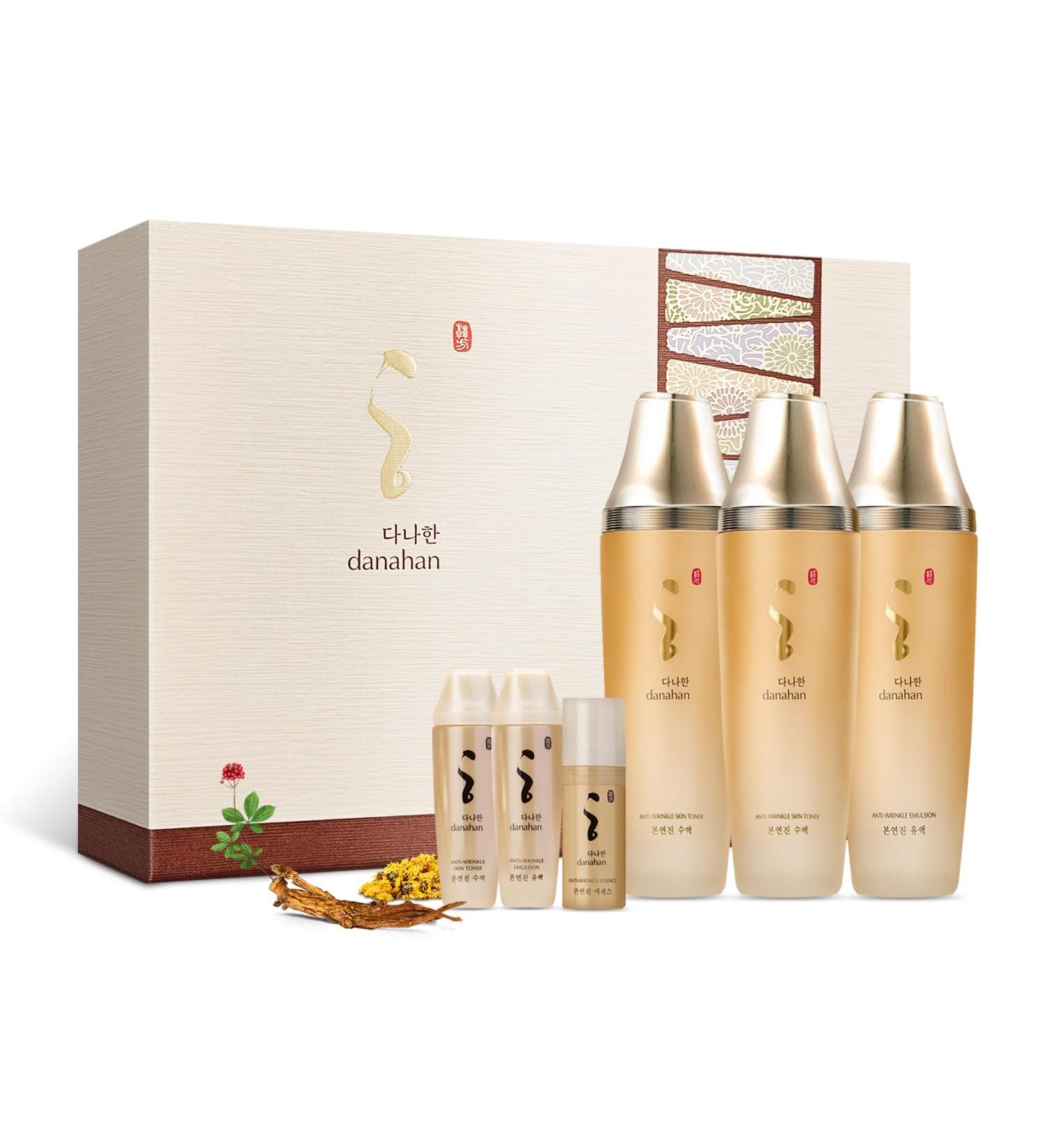 Danahan Bon Yoen Jin Skin Care 2pcs Special Set Toner 5.4 fl oz(160ml) x 2ea Emulsion 5.4 fl oz(160ml) | Anti-Wrinkle Moisturizing Hydrating Soothing Korean Skin Care Korean Skin Care Set - Buy Online on GoSupps.com