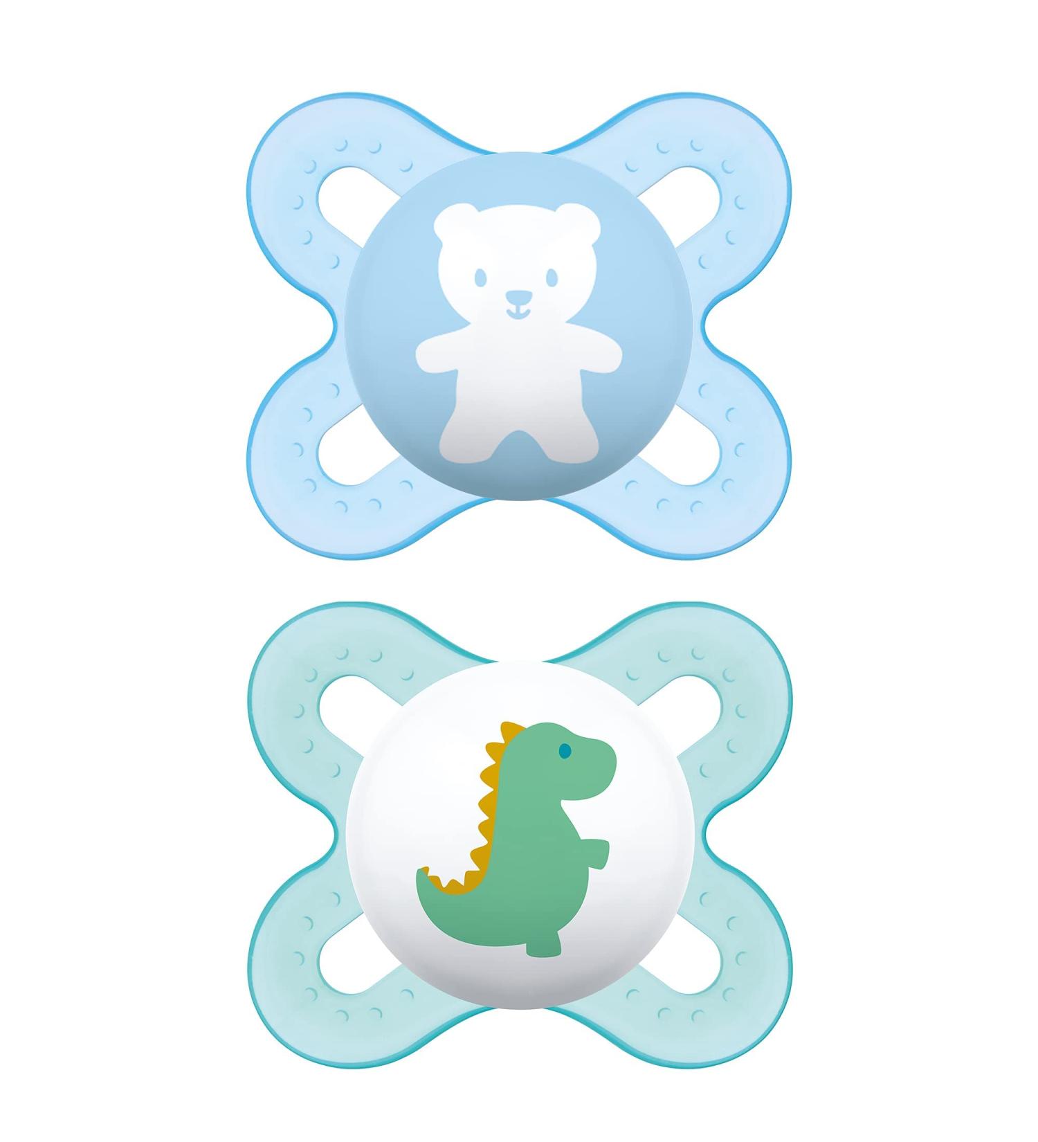MAM Original Start Newborn Baby Pacifier  Best Pacifier for Breastfed Babies  Sterilizer Case  0-3 Months  Boy  2 Count (Pack of 1) Boy 1 - Buy Online on GoSupps.com