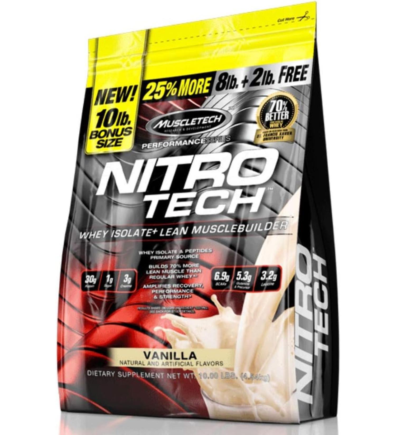 MuscleTech Performance Series Nitro-Tech - Vanilla - 10 Lbs.