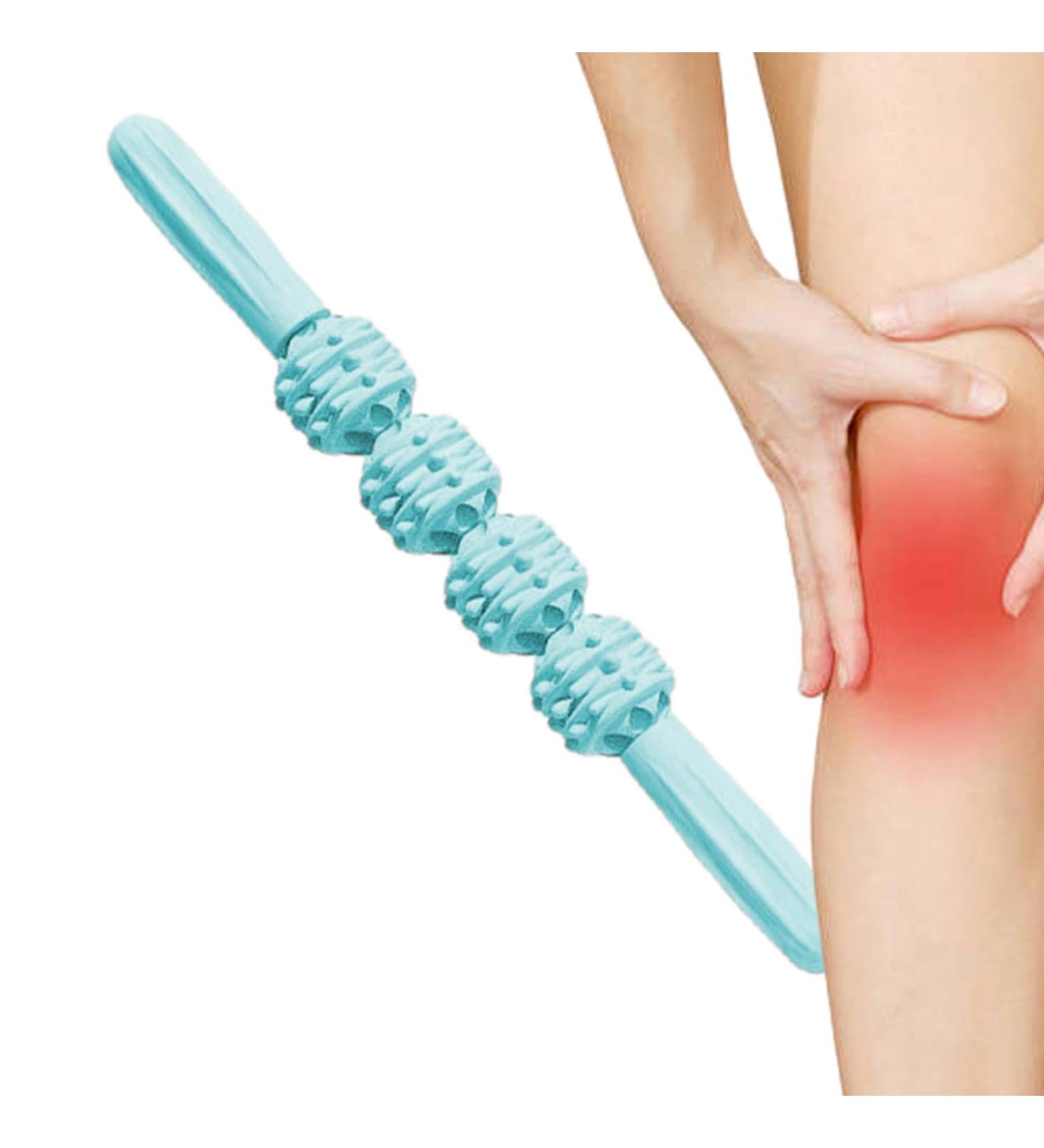 Muscle Scooter & Ergonomic Massage Roller Stick - Portable Leg & Back Roller for Ultimate Muscle Relief - Buy Online on GoSupps.com