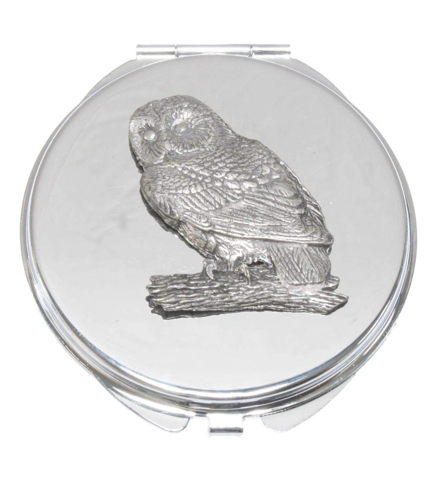 Tawny Owl Compact Mirror Handbag Gift With Free Engraving 257 - Buy Online on GoSupps.com