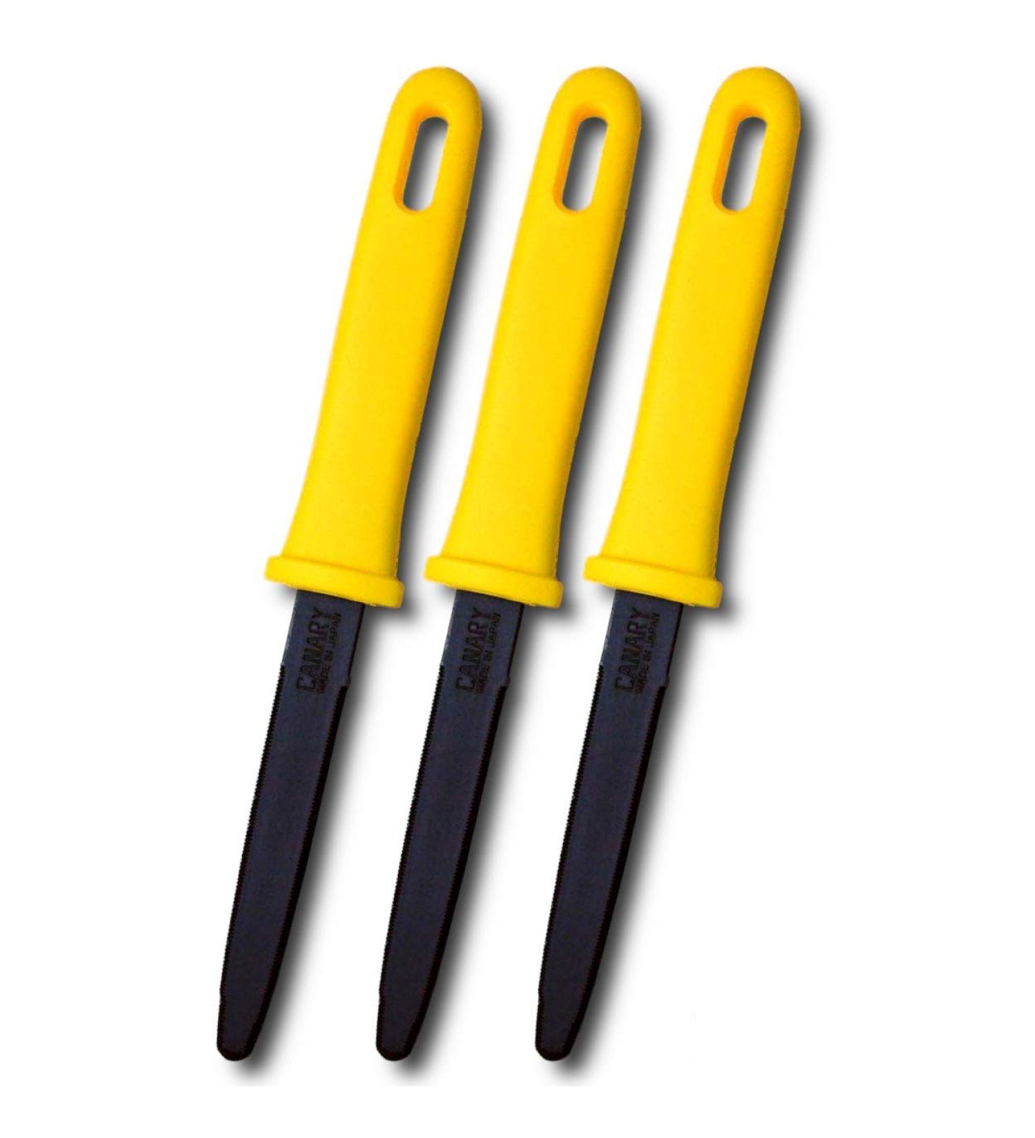 CANARY Corrugated Cardboard Cutter Dan Chan  Safety Box Cutter Knife  Non-Stick Fluorine Coating Blade   Made in JAPAN  Yellow (DC-190F-1) (Bulk 3 pcs) - Buy Online on GoSupps.com