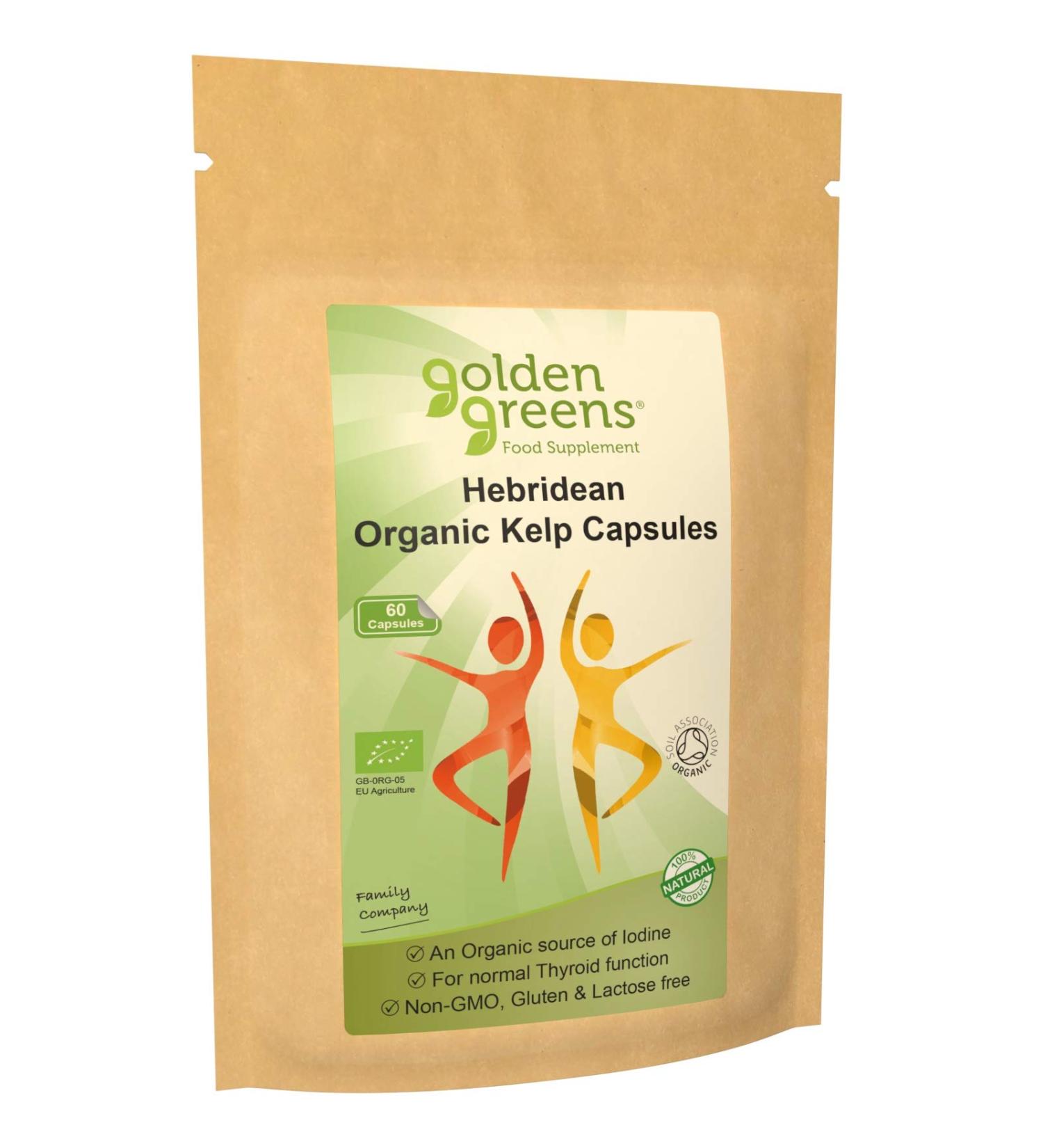 Golden Greens Organic Hebridean Kelp Capsules 60 x 500mg