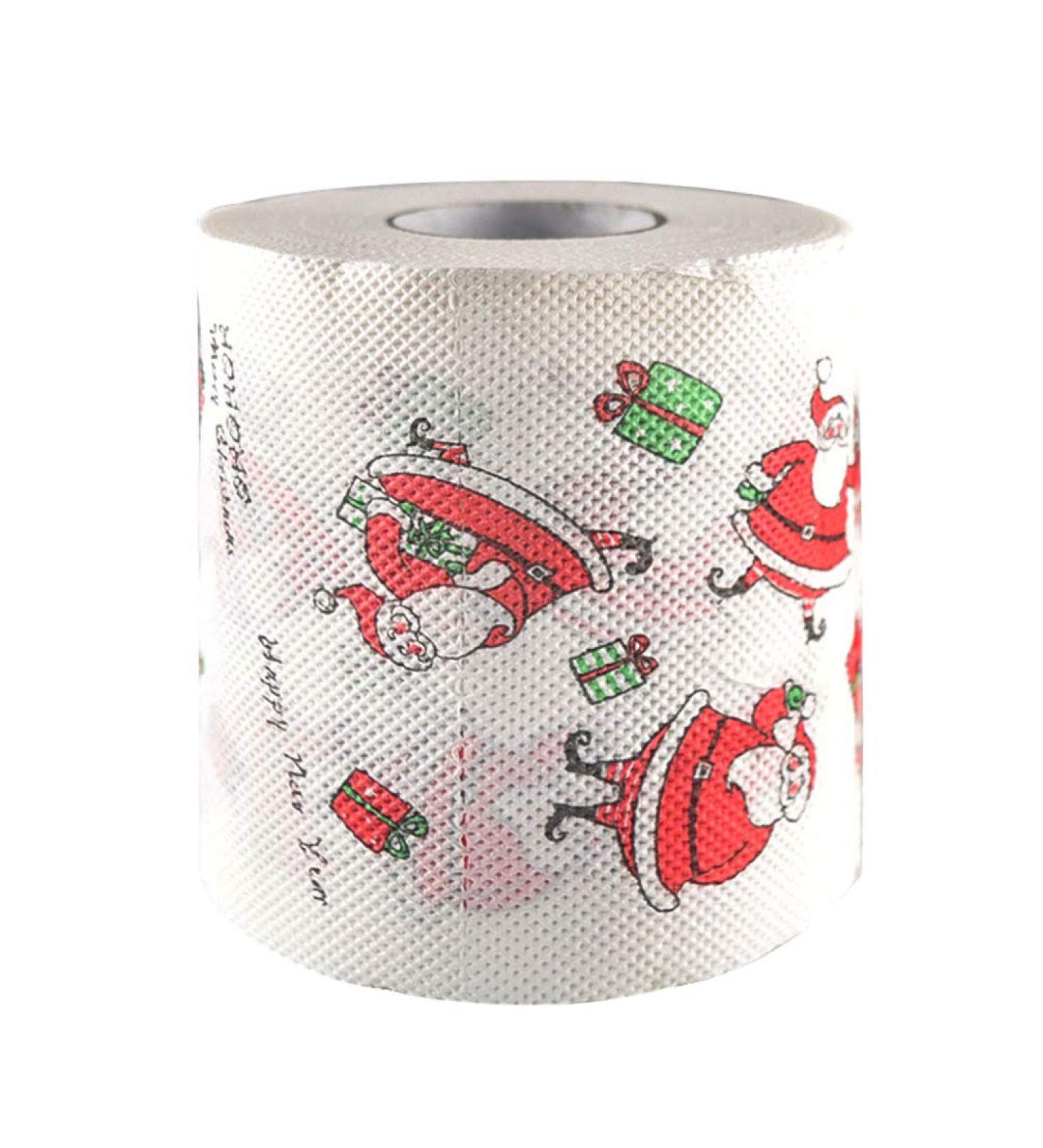 Amosfun Christmas Santa Toilet Paper Tissue Napkin Prank Fun Birthday Party - Buy Online on GoSupps.com