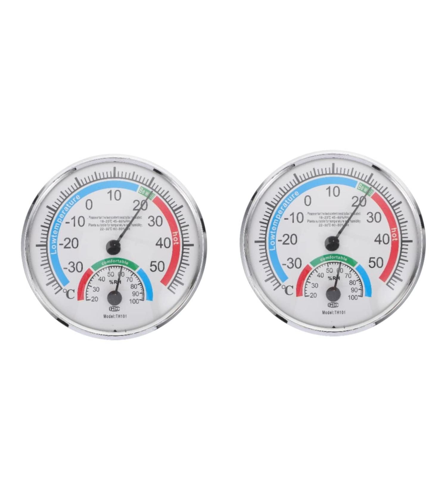 Ultechnovo 2-in-1 Thermometer & Moisture Meter TH101B for Sauna | Hygrothermograph Metal Accessory | Accurate Indoor & Outdoor Humidity Measurement - Buy Online on GoSupps.com