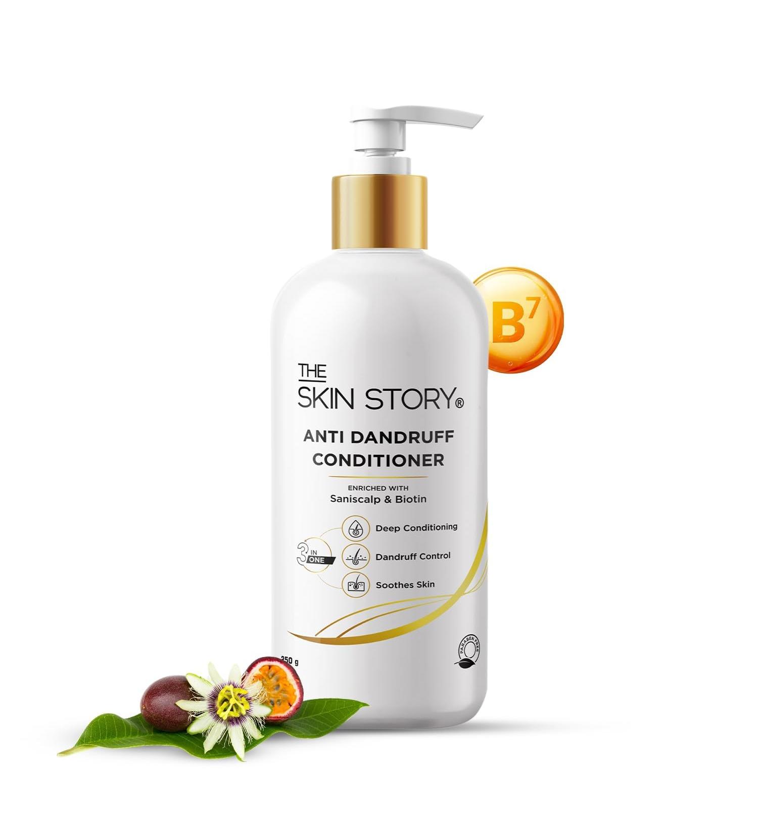 Buy Anti Dandruff Control Conditioner 3 in 1 - Nourishing Formula for Dry & Damaged Hair - Enriched with Saniscalp & Biotin - 250gm - Long Lasting Shine - Buy Online on GoSupps.com