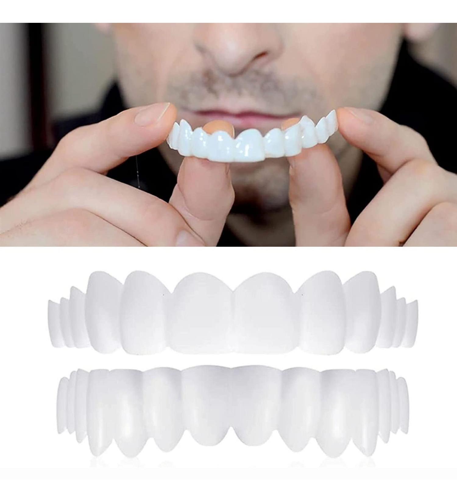 Flipped Warm Immediate Veneers - Top & Bottom Dental Prosthesis for Bad Teeth | Cosmetic Temporary Dentures | International Shipping - Buy Online on GoSupps.com