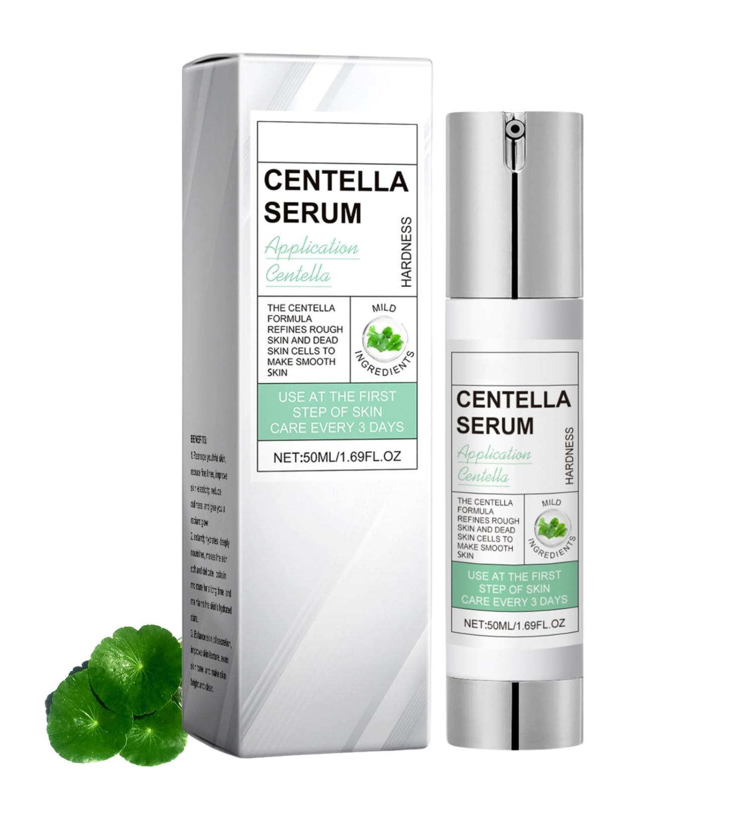 Centella Serum with Centella Asiatica Extract Hyaluronic Acid 50ml - Wild Plant-Based Formula for Smooth and Hydrated Skin Mild Ingredients for Rough Skin Refinement Suitable for All Skin Types - Buy Online on GoSupps.com