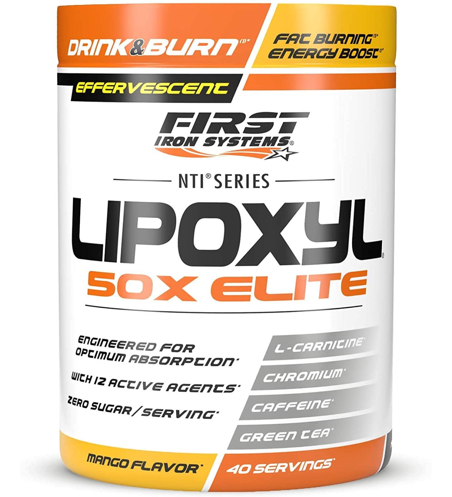 Lipoxyl 50X Elite Grease Burner (Orange)