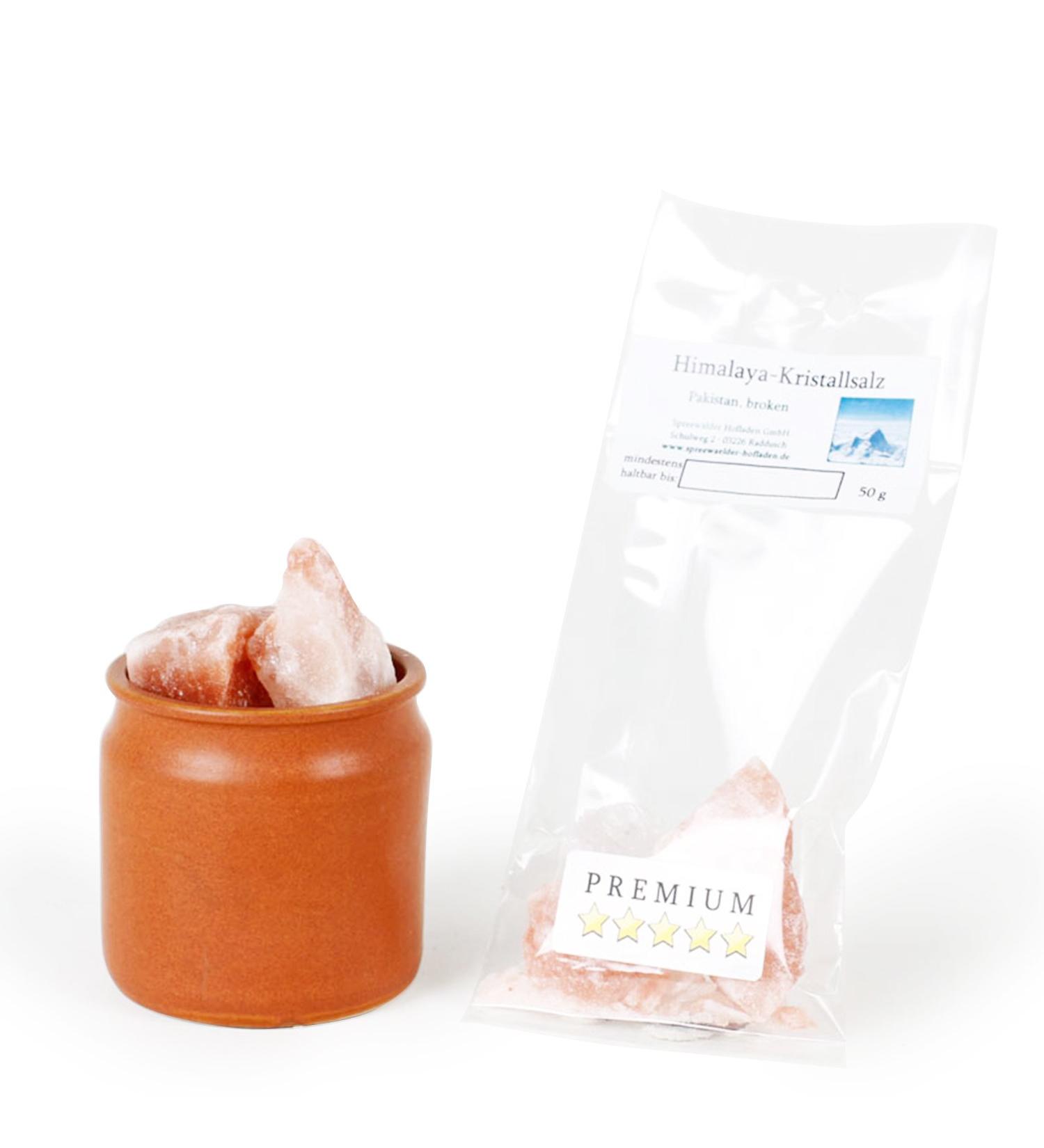 Feine W rze Gourmet Pink Crystal Salt from Pakistan (known as Himalayan salt) - Natural Stone Salt - Premium Quality - Gluten Free - 50g