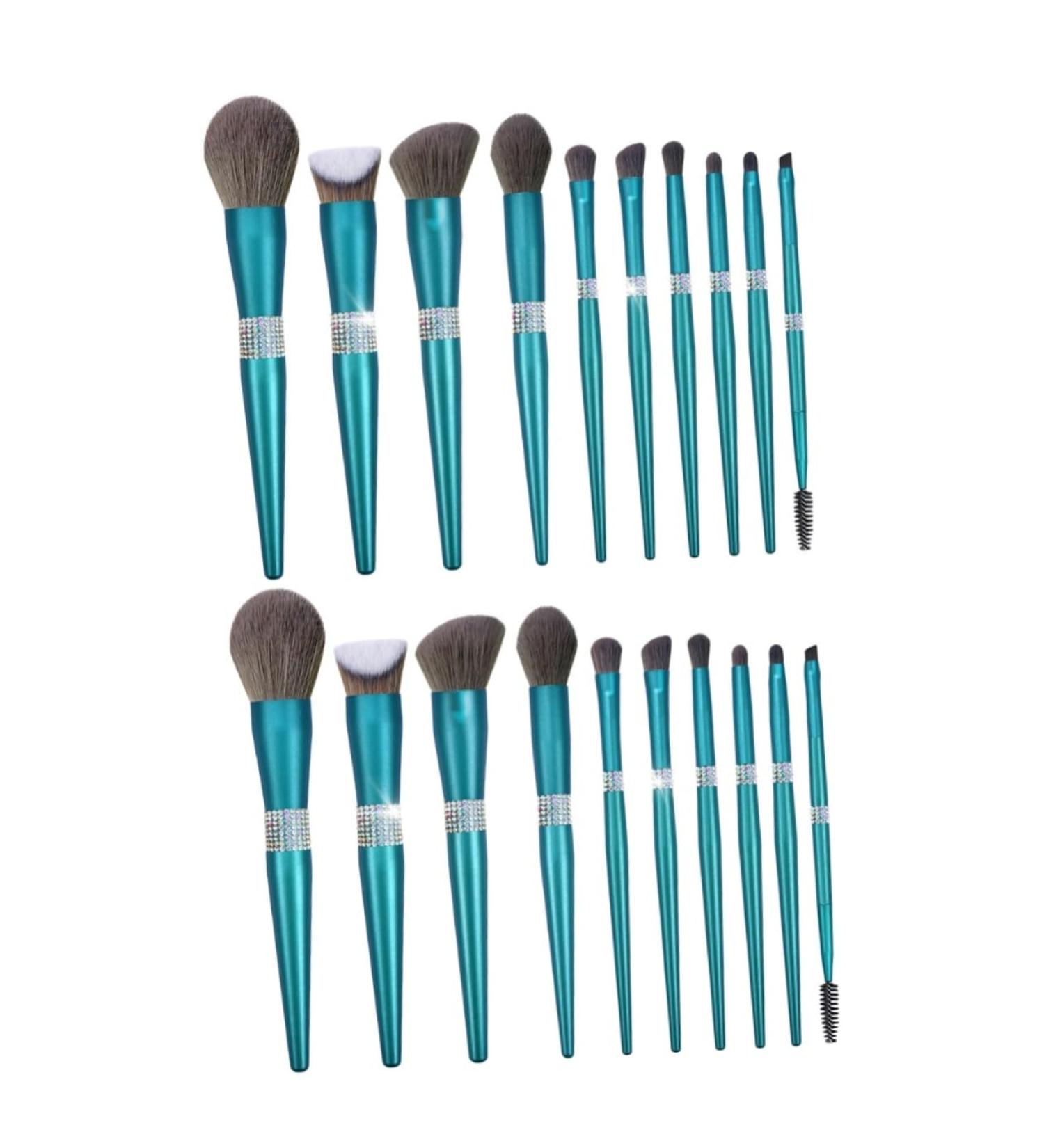 FRCOLOR 2 Sets Diamond Makeup Brush Cosmetic Eye Brush Makeup Brush for Girls Cosmetology Kit Women Makeup Supplies Eyeshadow Makeup Tools Miss Makeup Foundation Turquoise Artificial Fiber - Buy Online on GoSupps.com