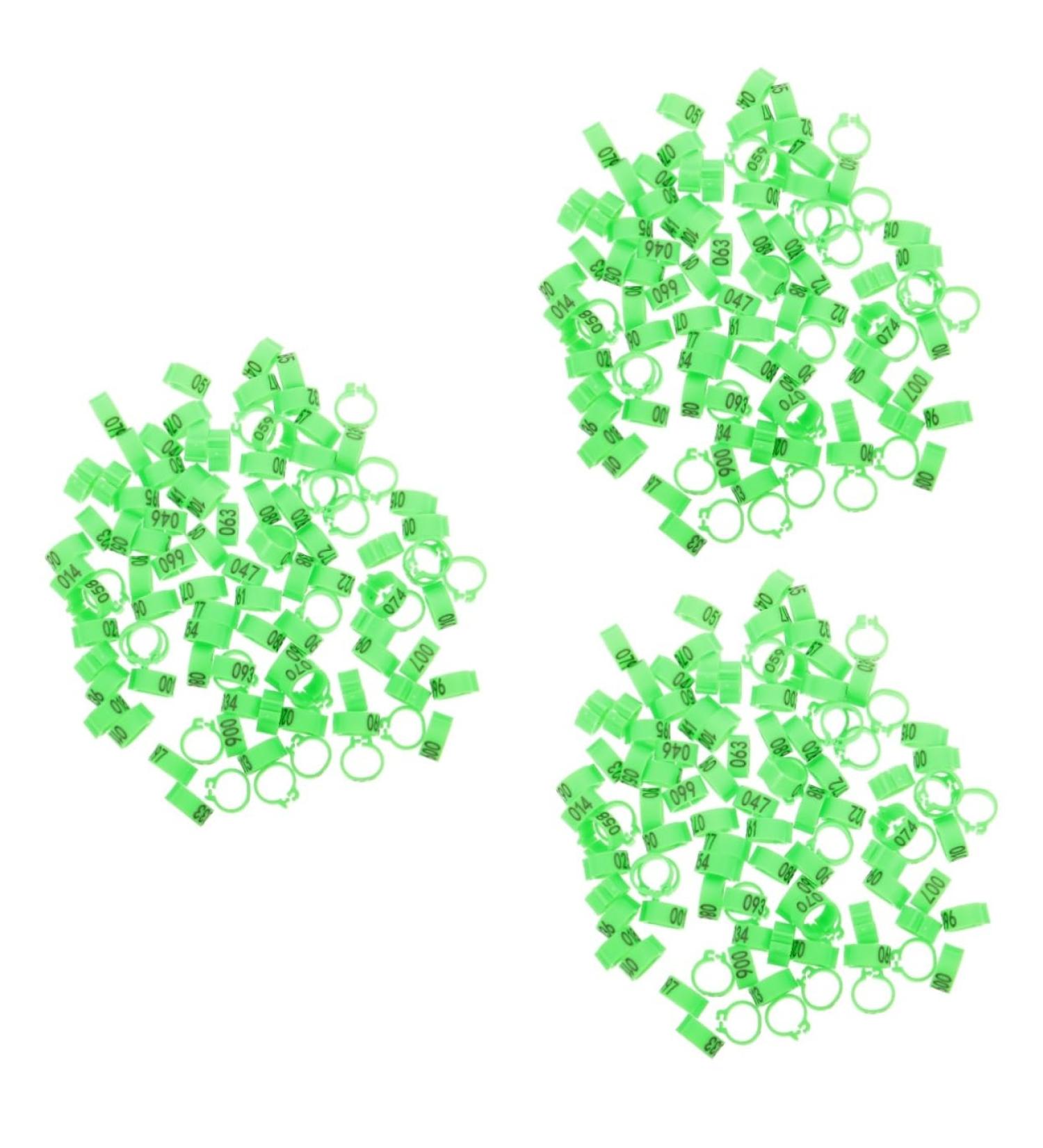 Kisangel 300 Pcs Pigeon Anklet Tag Where Pigeon Identification Ring Pigeons Leg Ring Baby Chicken 1.3X1.3CMx3pcs Greenx3pcs - Buy Online on GoSupps.com