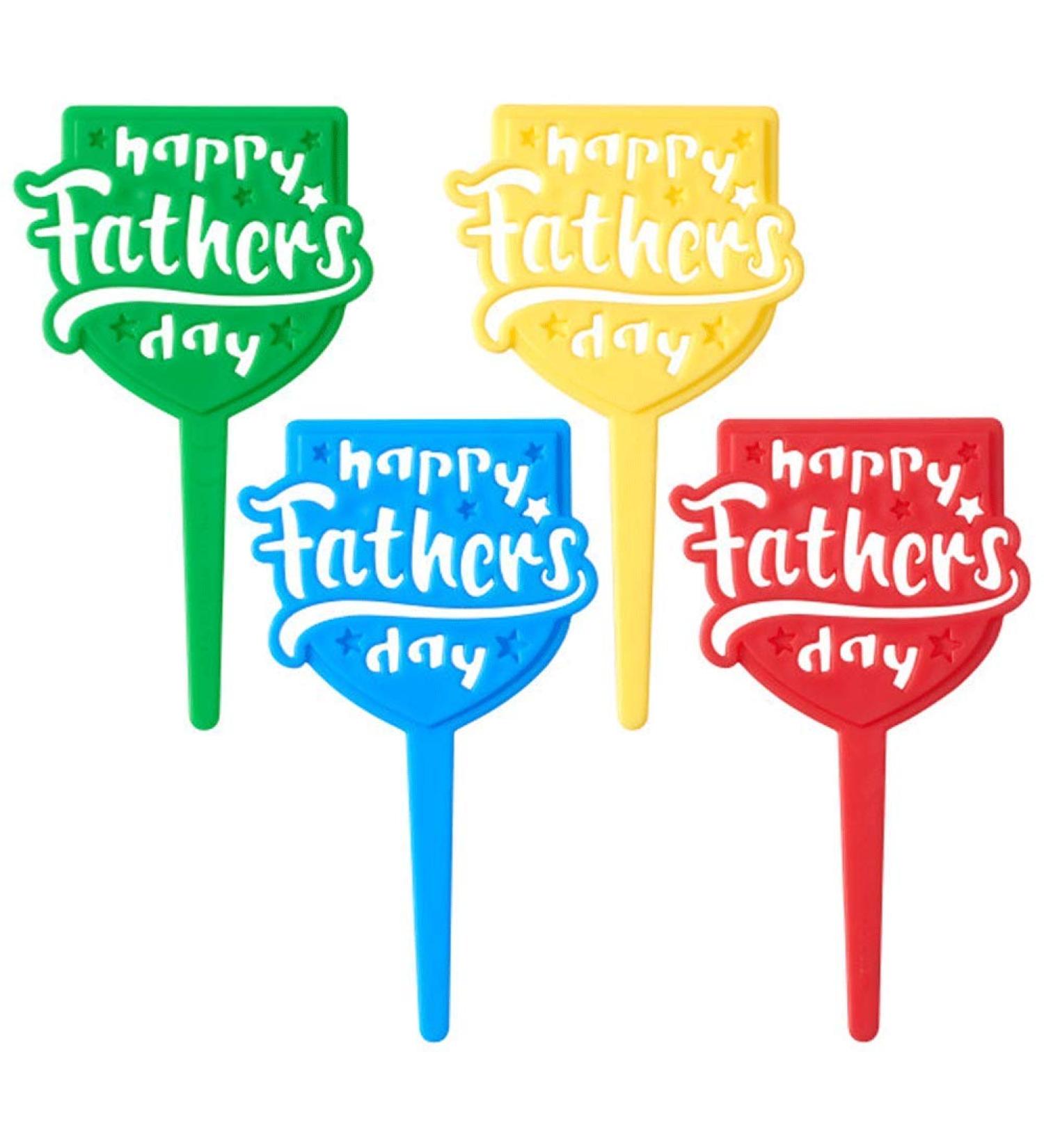 Happy Father's Day Cupcake Picks - 24 pc