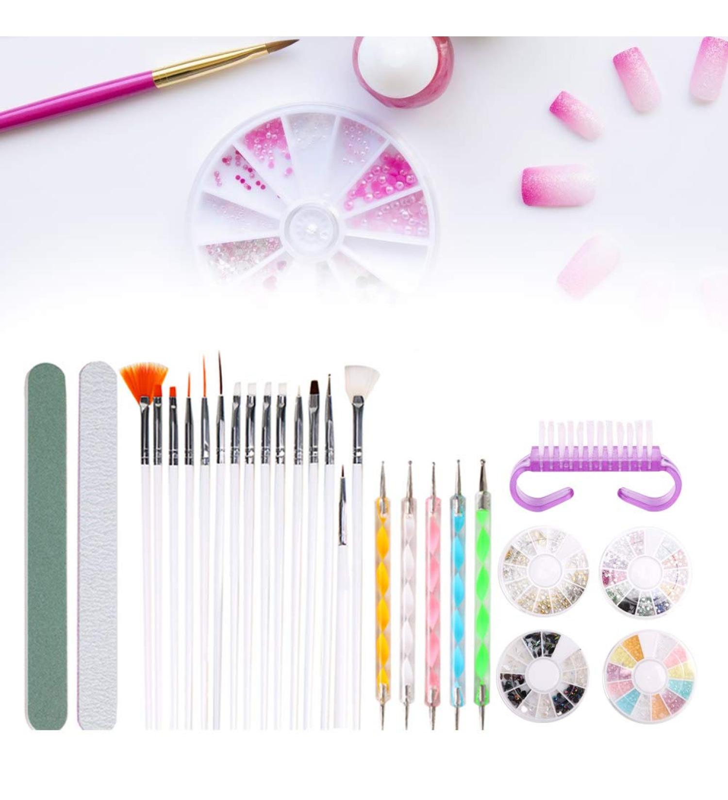 Design Practical Nail Art Brush Nail File High-Quality Materials Exquisite Fashion for Home Salon Shop - Buy Online on GoSupps.com