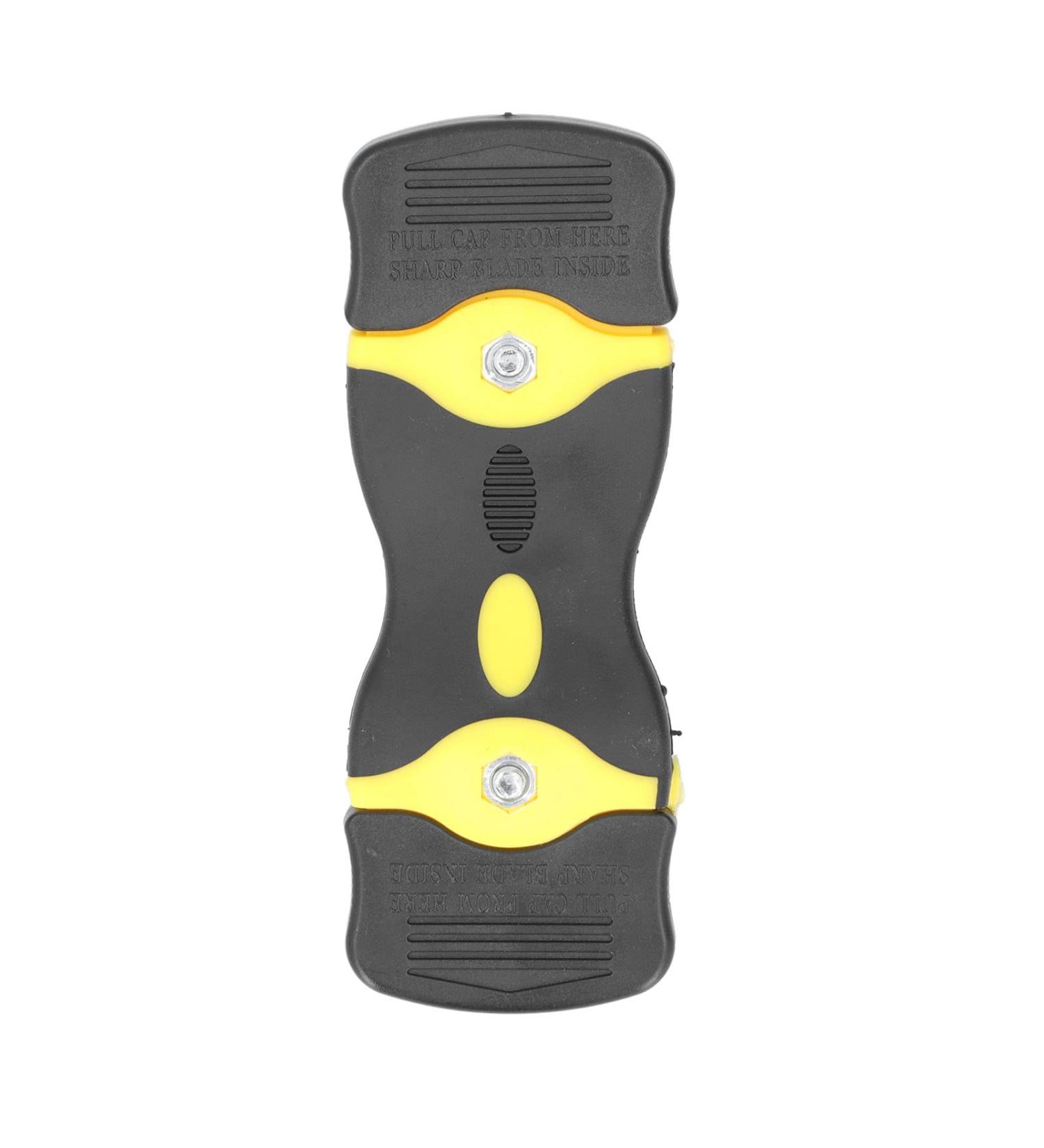 Razor Scraper 2 in 1 Tool - Easy Operation Metal & Plastic Blades for Boats (Black & Yellow) | International Shipping - Buy Online on GoSupps.com