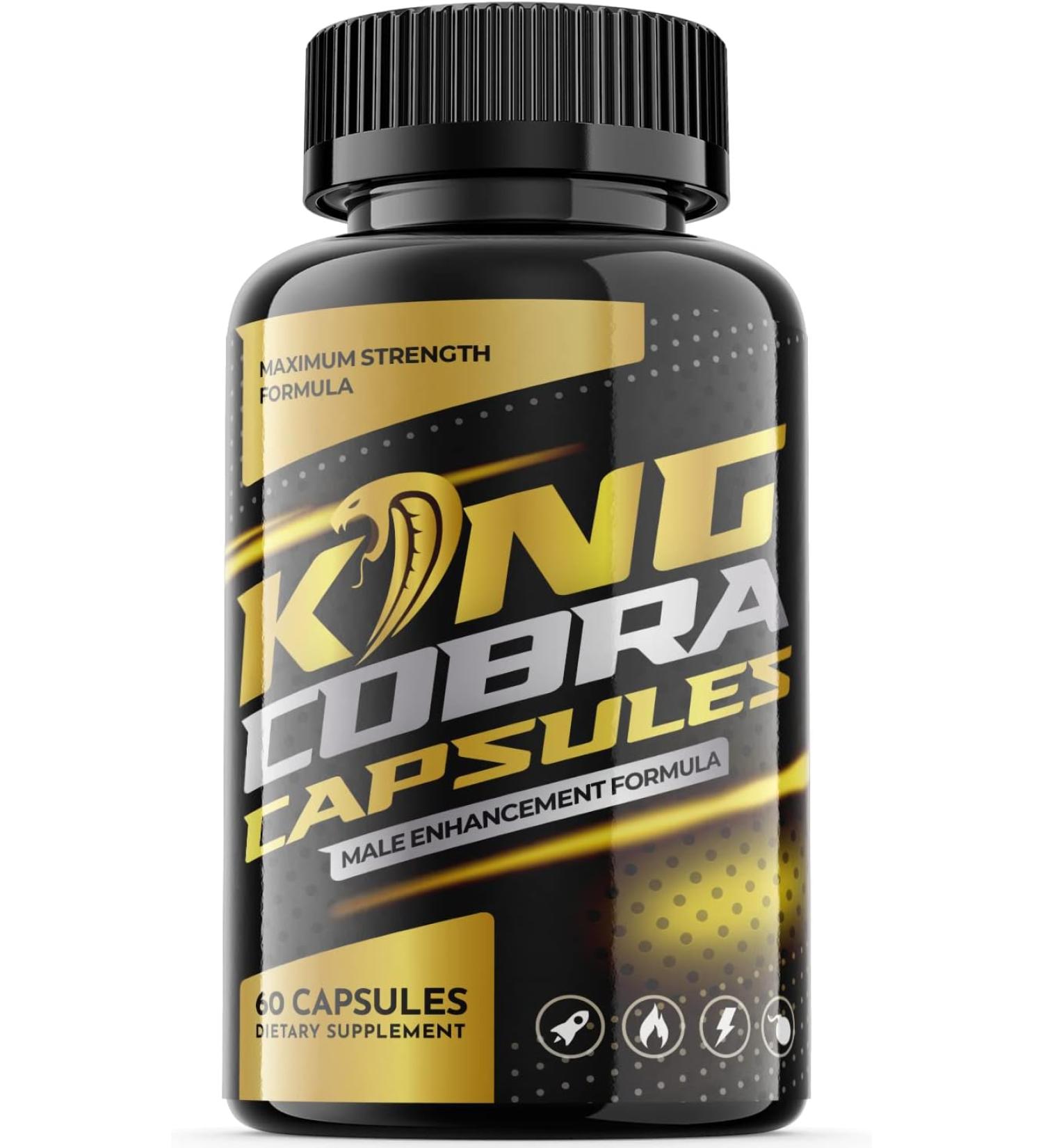 King Cobra Male Enhancement Formula - 60 Capsule by Ark Labs | Boost Stamina & Performance - Buy Online on GoSupps.com