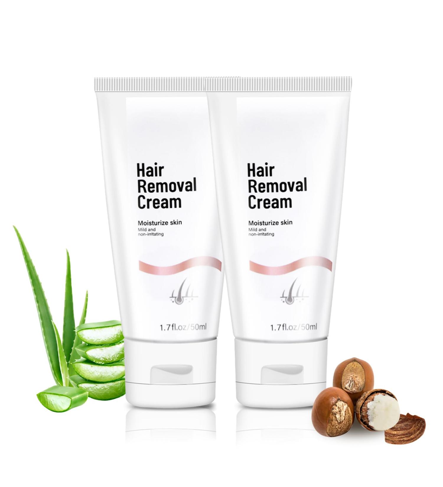 2PC Hair Removal Cream for Men & Women - All Skin Types | 50ml Epilating Cream - Fast Shipping Worldwide - Buy Online on GoSupps.com