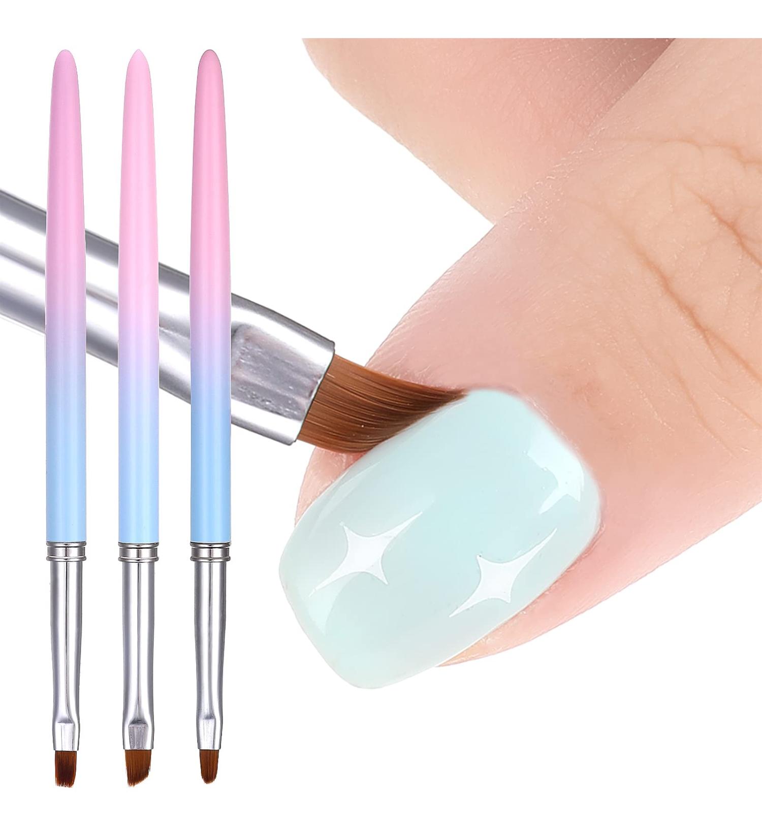 Cobee 3 Pack Nail Polish Clean Up Brushes - Manicure Makeup Tools - Buy Online on GoSupps.com