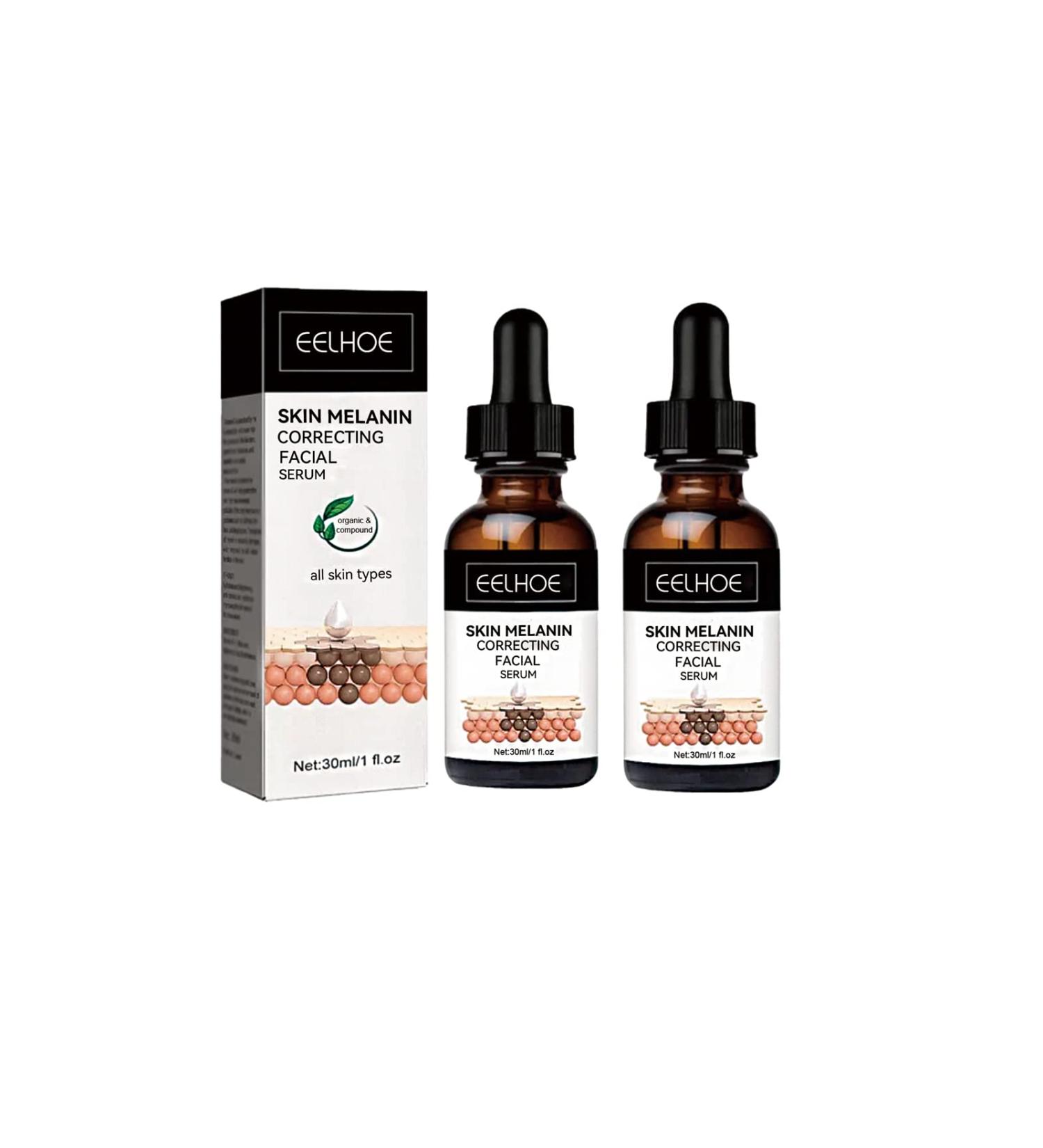 2023 Melanin Correcting Facial Serum & Dark Spot Corrector - Daily Face Serum (2pcs) - Buy Online on GoSupps.com
