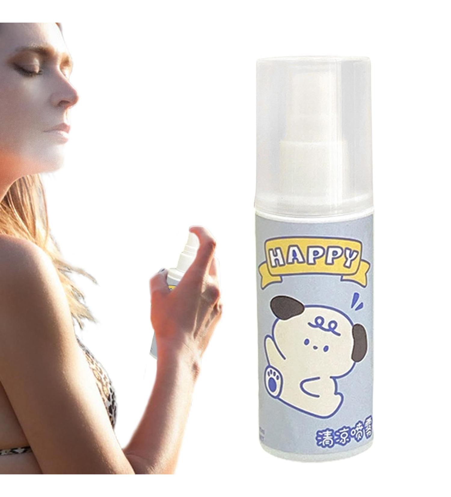 Fiakup Cool Down Spray - 80ml Full Body Cooling Mist Instantly Reduce Temperature Spray Small Lightweight Refreshing Protective Skin-friendly Spray For Face And Body blue dog - Buy Online on GoSupps.com