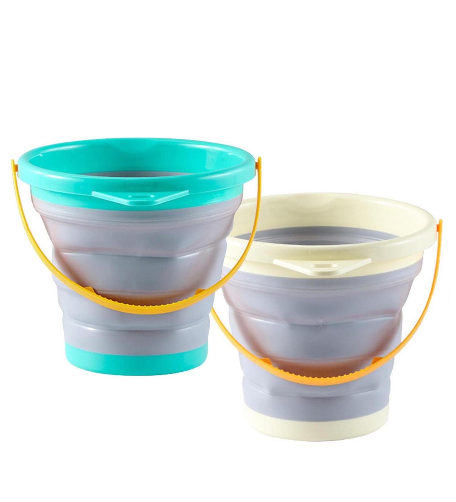Foldable Pail Bucket | Sand Pail - Beach Bucket Sand Buckets Folding Bucket Easter Bucket for Kids Camping Frifer - Buy Online on GoSupps.com