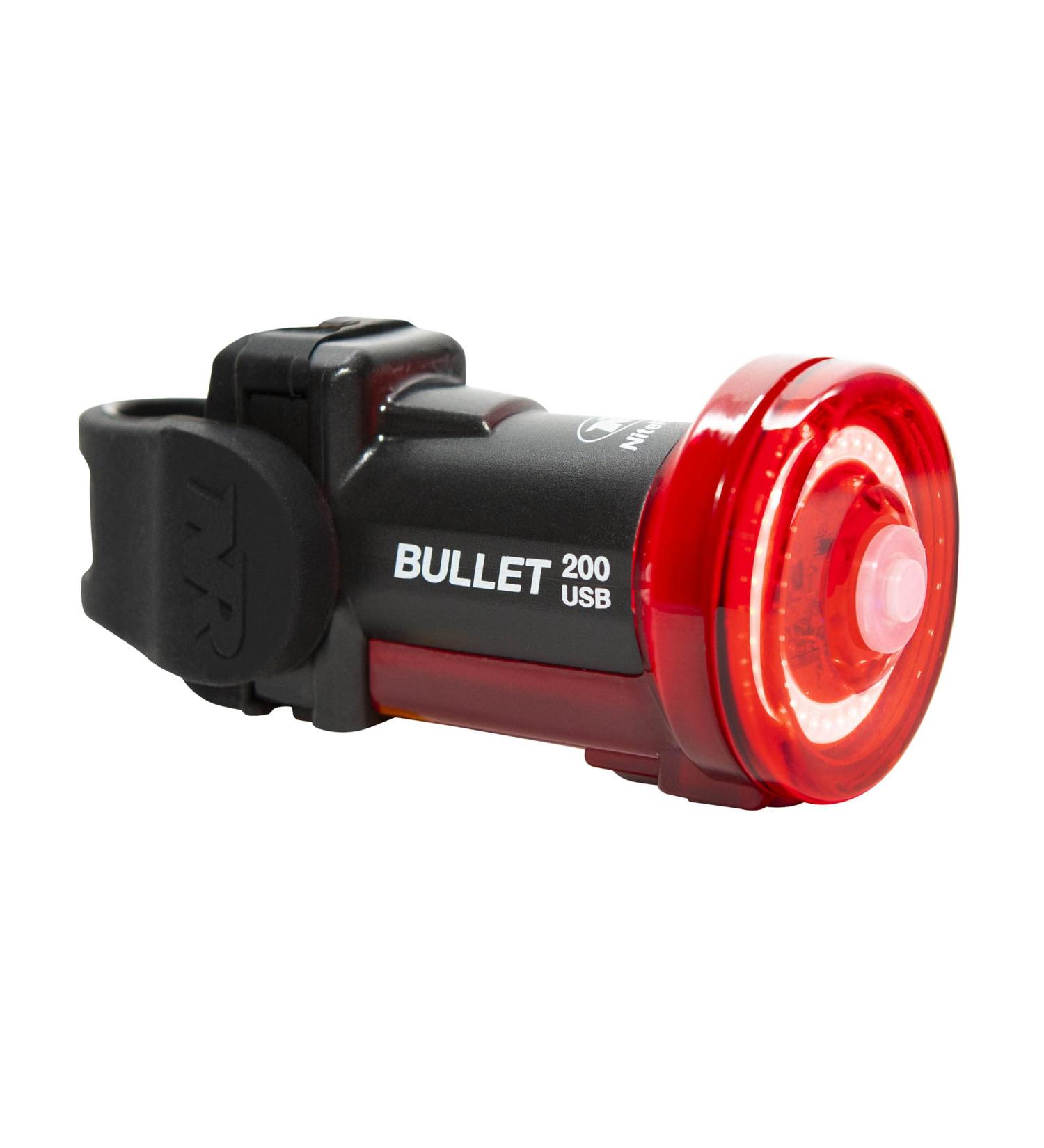 NiteRider Bullet 200 Bike Tail Light | 200 Lumens USB Rechargeable LED Rear Light for Daylight Visibility | Easy Install for Road, Mountain, City Cycling Safety - Buy Online on GoSupps.com