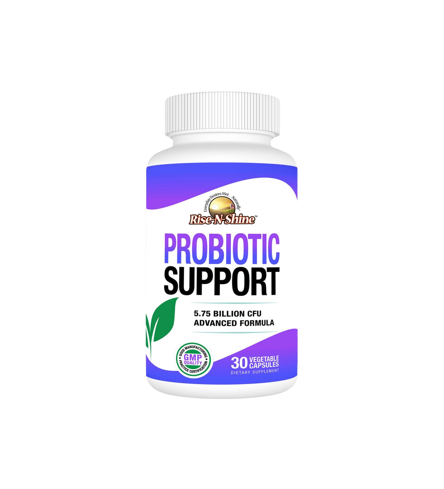 Rise-N-Shine Probiotics for Women and Men - 5.75 Billion CFU 7 Strains - 30 Capsules 5.75 Billion CFU - 30 Count - Buy Online on GoSupps.com