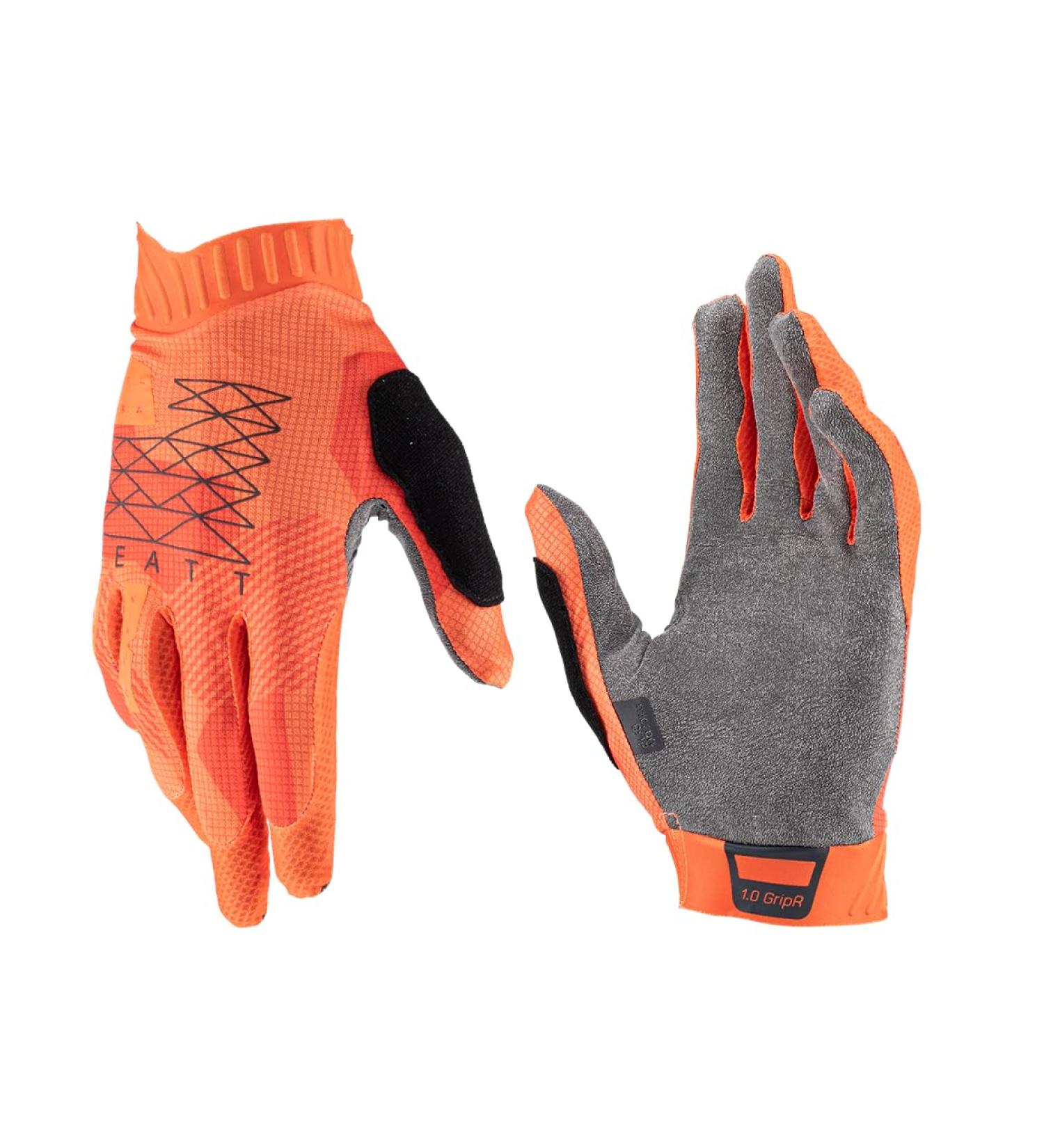 Leatt Unisex Youth Junior MTB 1.0 Gloves Gripr L Flame | Best Quality Mountain Biking Gloves for Kids - International Shipping Available - Buy Online on GoSupps.com