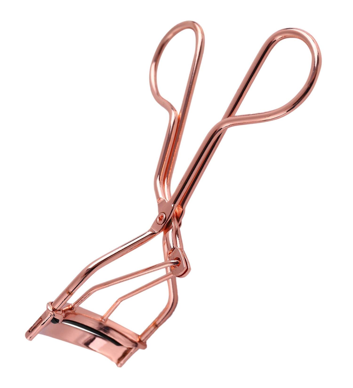 Bsowte 1pc Rose Gold Makeup Eyelash Curler Curling Stainless Steel Grip Eyelash Clip Eyelash Cosmetic Makeup Tools Accessories - Buy Online on GoSupps.com