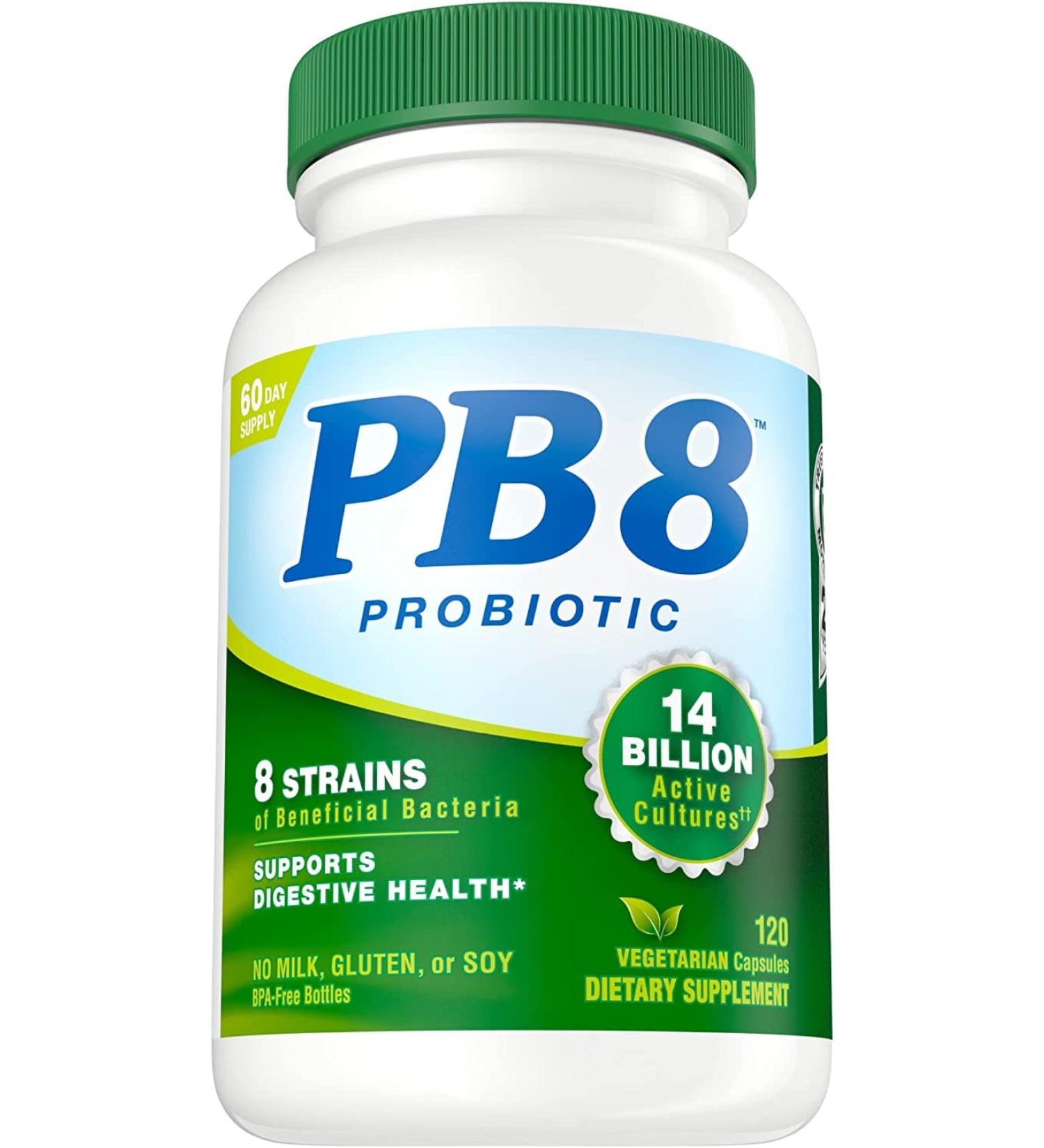 Nutrition Now PB 8 ProBiotic Acidophilus Vegetarian - 120 VegCap 2 Pack - Buy Online on GoSupps.com