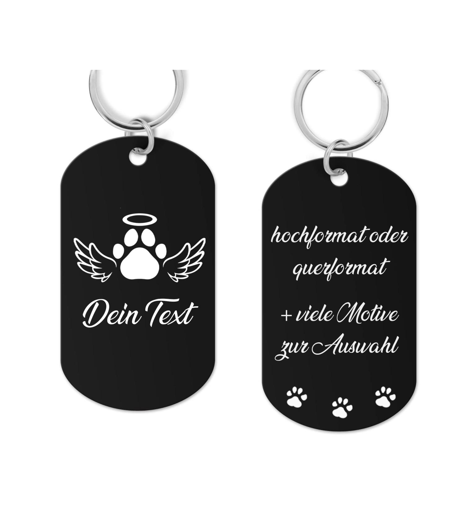 Aluminum dog brand shield with engraving - dog stark personalized with high -quality laser engraving address pendant dog personalized for dogs or cats (black)