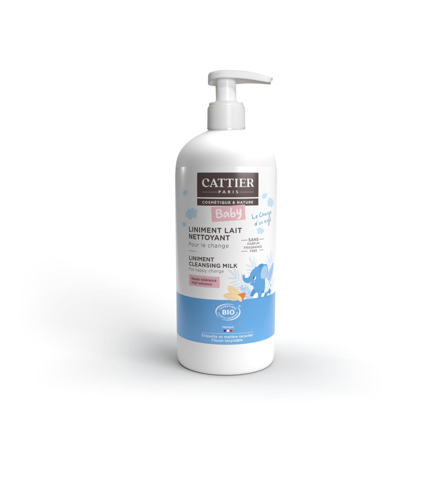 Cattier Liniment Cleaning Milk 500ml - Gentle Baby Care & Hygiene (Pack of 3000) - International Shipping Available - Buy Online on GoSupps.com