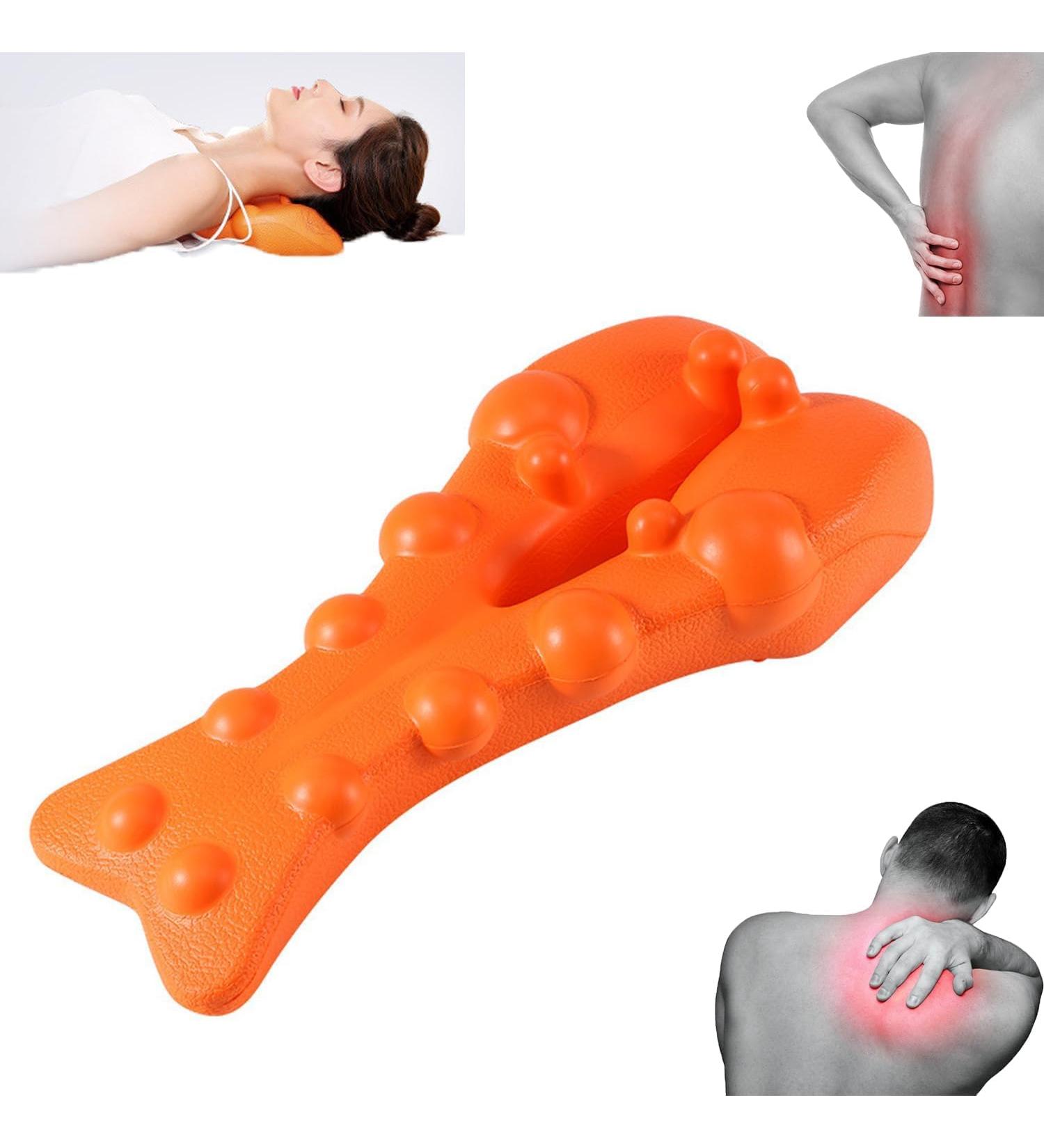 Generic Trapezius Stretcher & Trigger Point Massager for Neck & Shoulder Pain Relief - Ergonomic Tension Relief Tool (Orange) - Buy Online on GoSupps.com