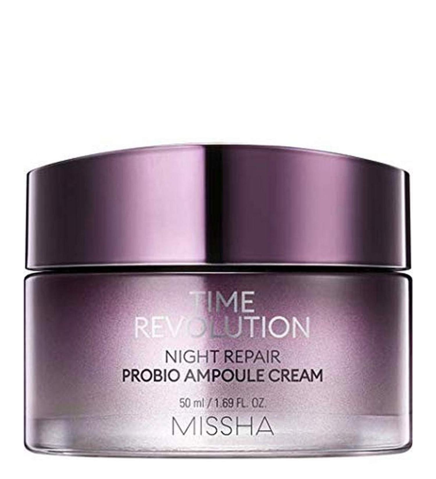 Missha Time Revolution Night Repair Probio Ampoule Cream 50ml / 1.69 FL.OZ - Buy Online on GoSupps.com