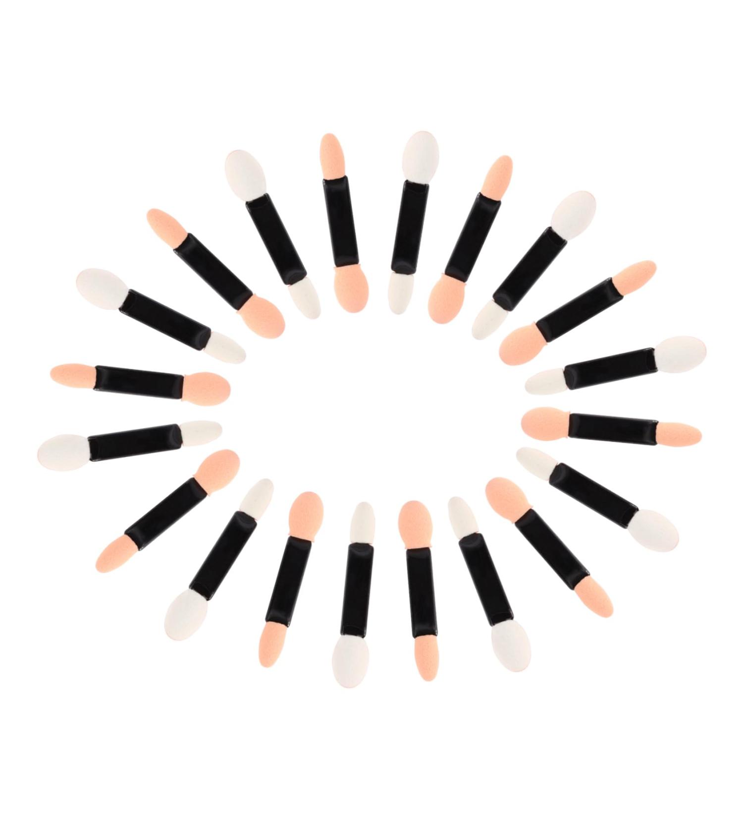 Healeved 60 Pcs Eyeshadow Brush Kit Eye Shadow Sponge Applicator Double Head Eyeshadow Brushes - Buy Online on GoSupps.com