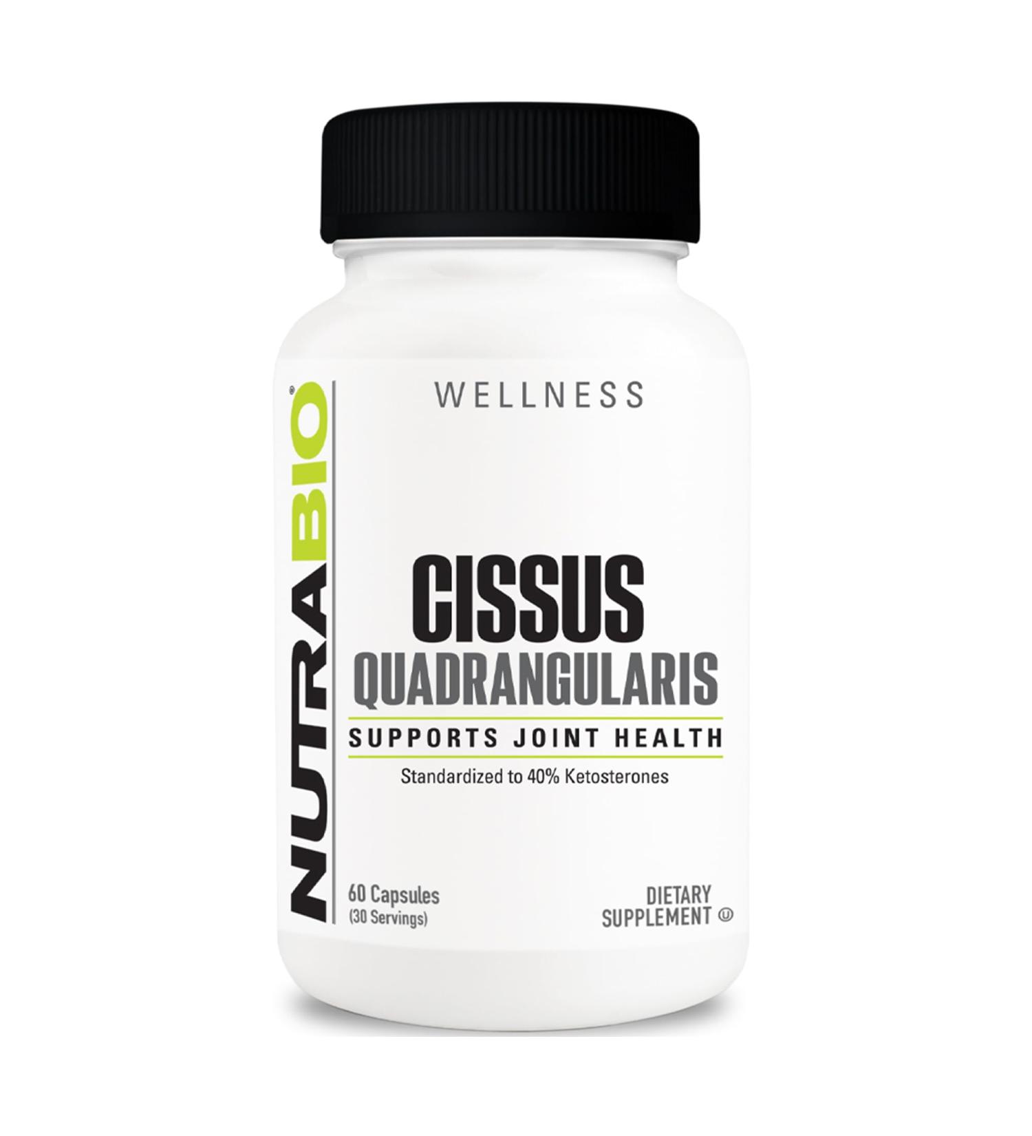 NutraBio Cissus Quadrangularis Extract 1200mg - Joint Health Support Enhance Mobility & Recovery | 60 Capsules - Buy Online on GoSupps.com