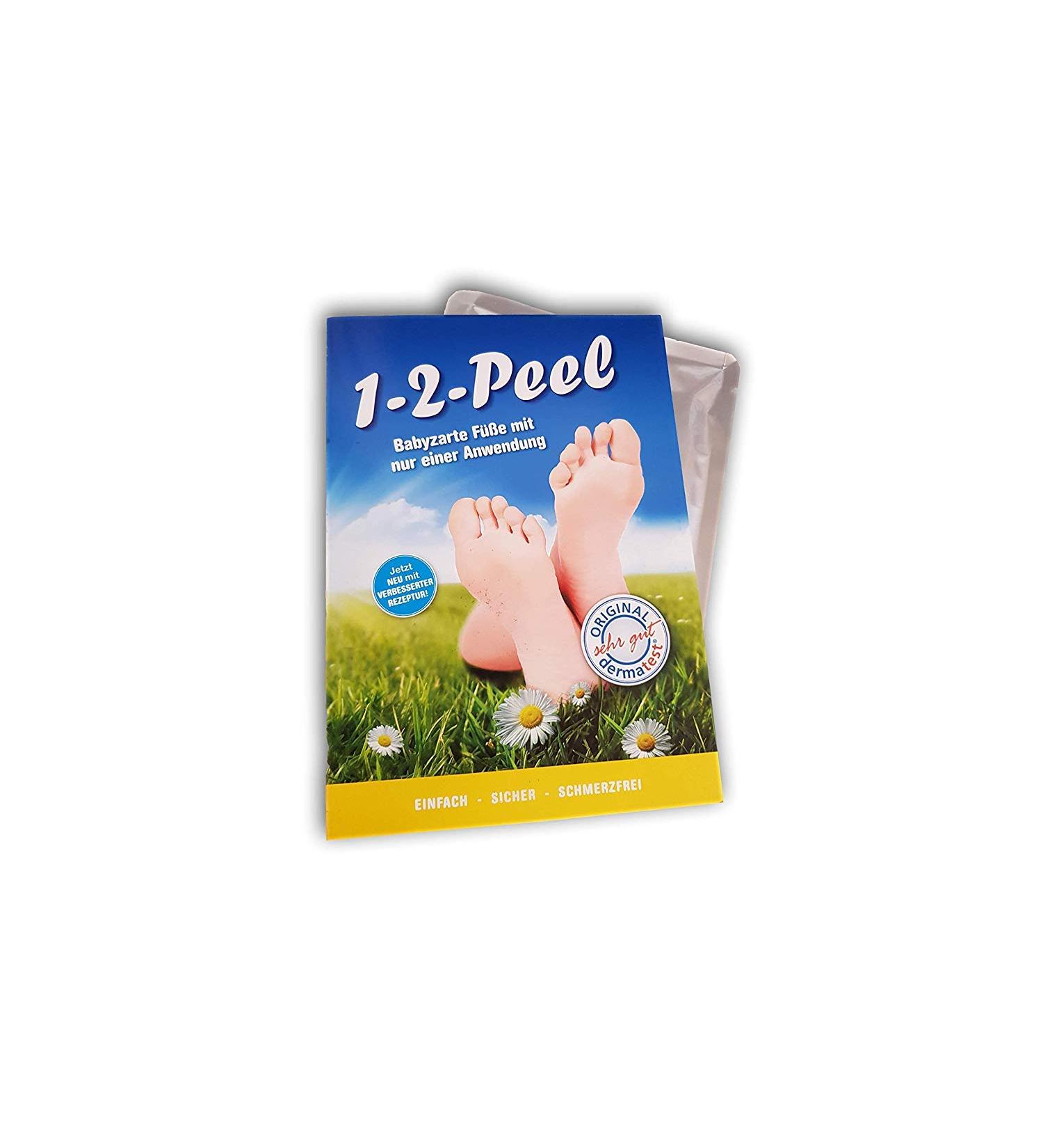 1-2 Peel Callus Sock - Achieve Soft Feet with One Application - Original Japanese Recipe for Smooth Skin - Buy Online on GoSupps.com