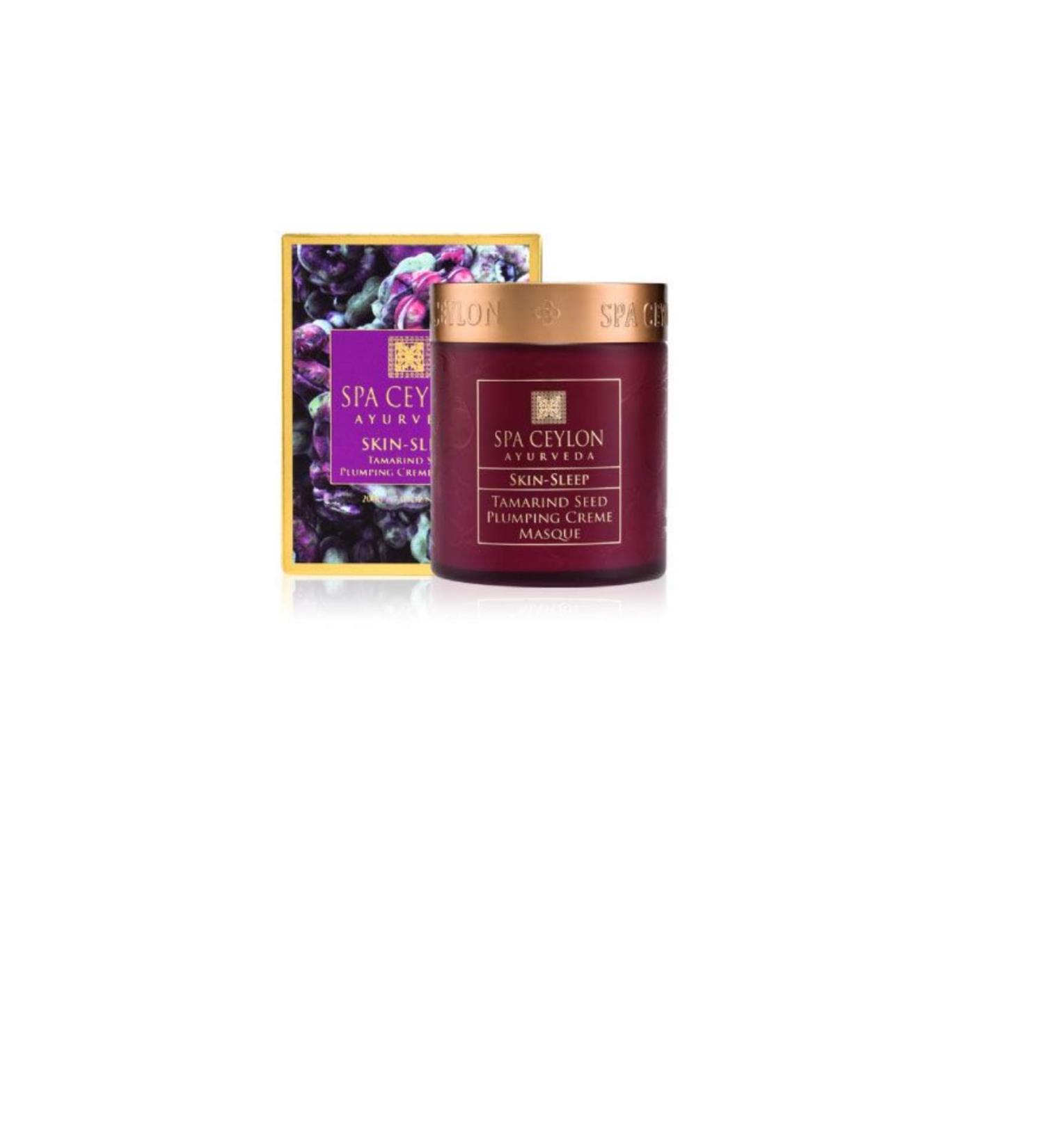 SPA CEYLON Skin Sleep Tamarind Seed Plumping Cr me Masque - Rejuvenating Hydration for All Skin Types | Shop Internationally - Buy Online on GoSupps.com