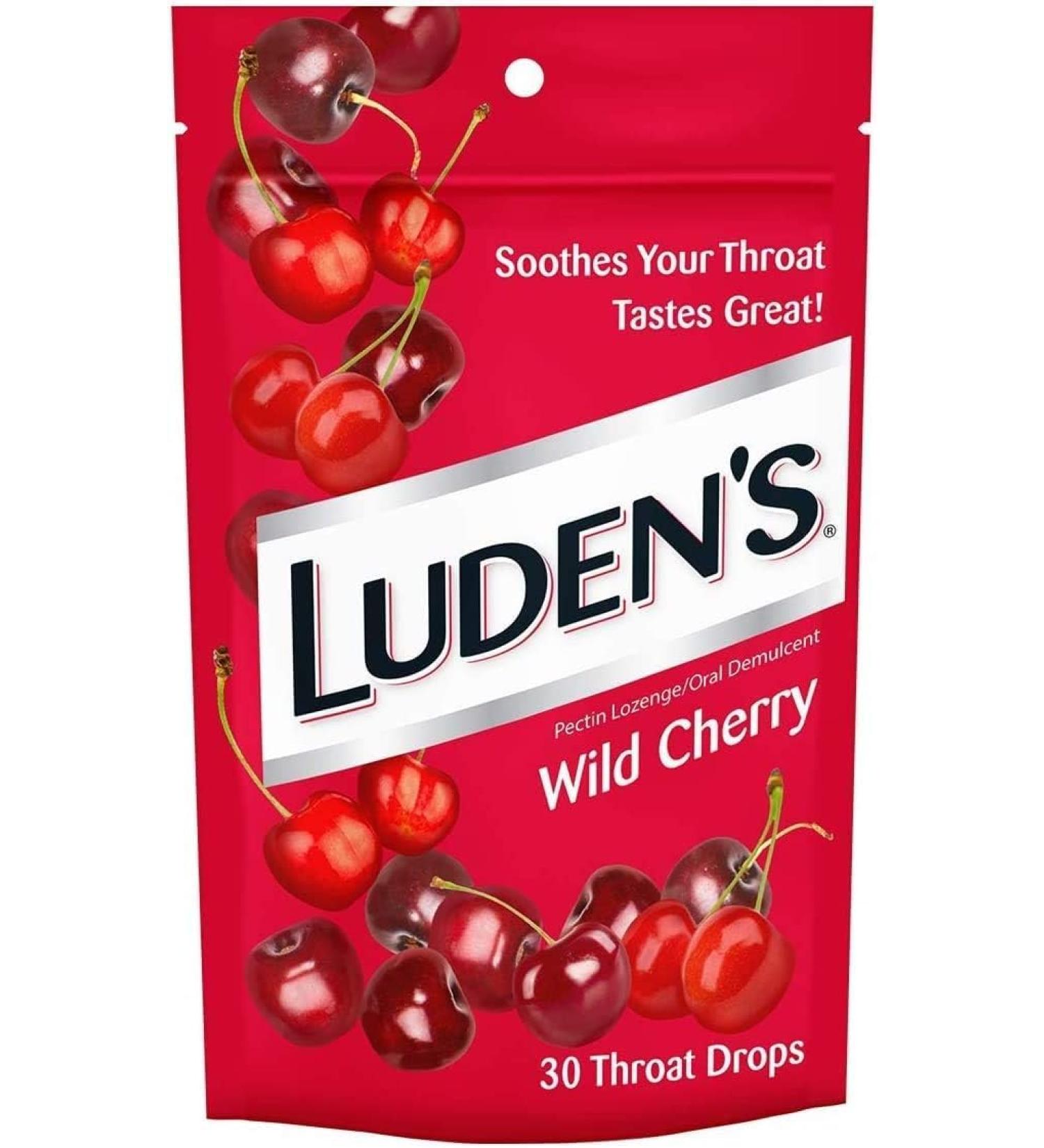 Luden's Throat Drops Wild Cherry 30 Drops (3 PACK) - Buy Online on GoSupps.com