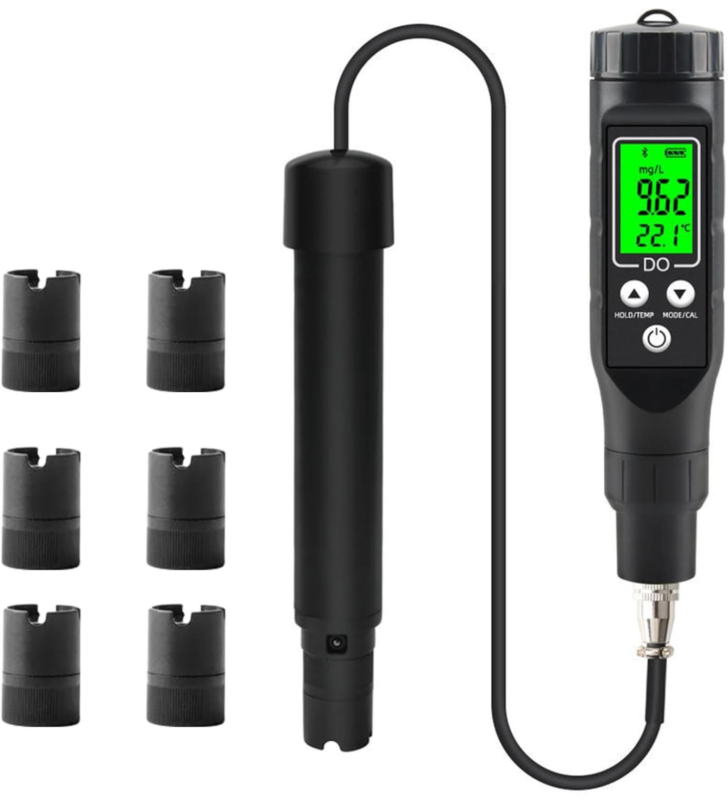 BuyWeek Dissolved Oxygen Meter Smart Bluetooth Analyzer for Dissolved Oxygen 0.0-30.0 mg L Detector for Dissolved Oxygen Digital DO Meter for Aquarium Aquaculture - Buy Online on GoSupps.com