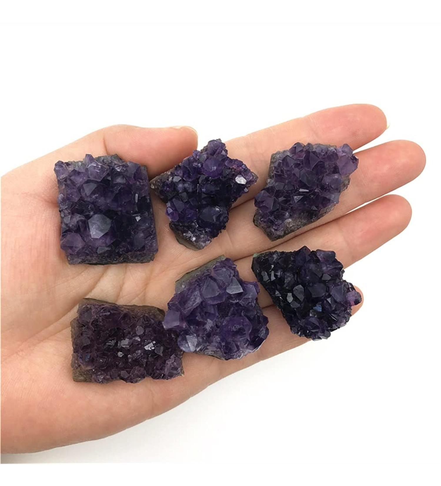 1PC Uruguay Natural Amethyst Geode Crystal Quartz Amethyst Cluster Specimen Natural Quartz Crystals Gift Stone Mineral Specimen - Buy Online on GoSupps.com
