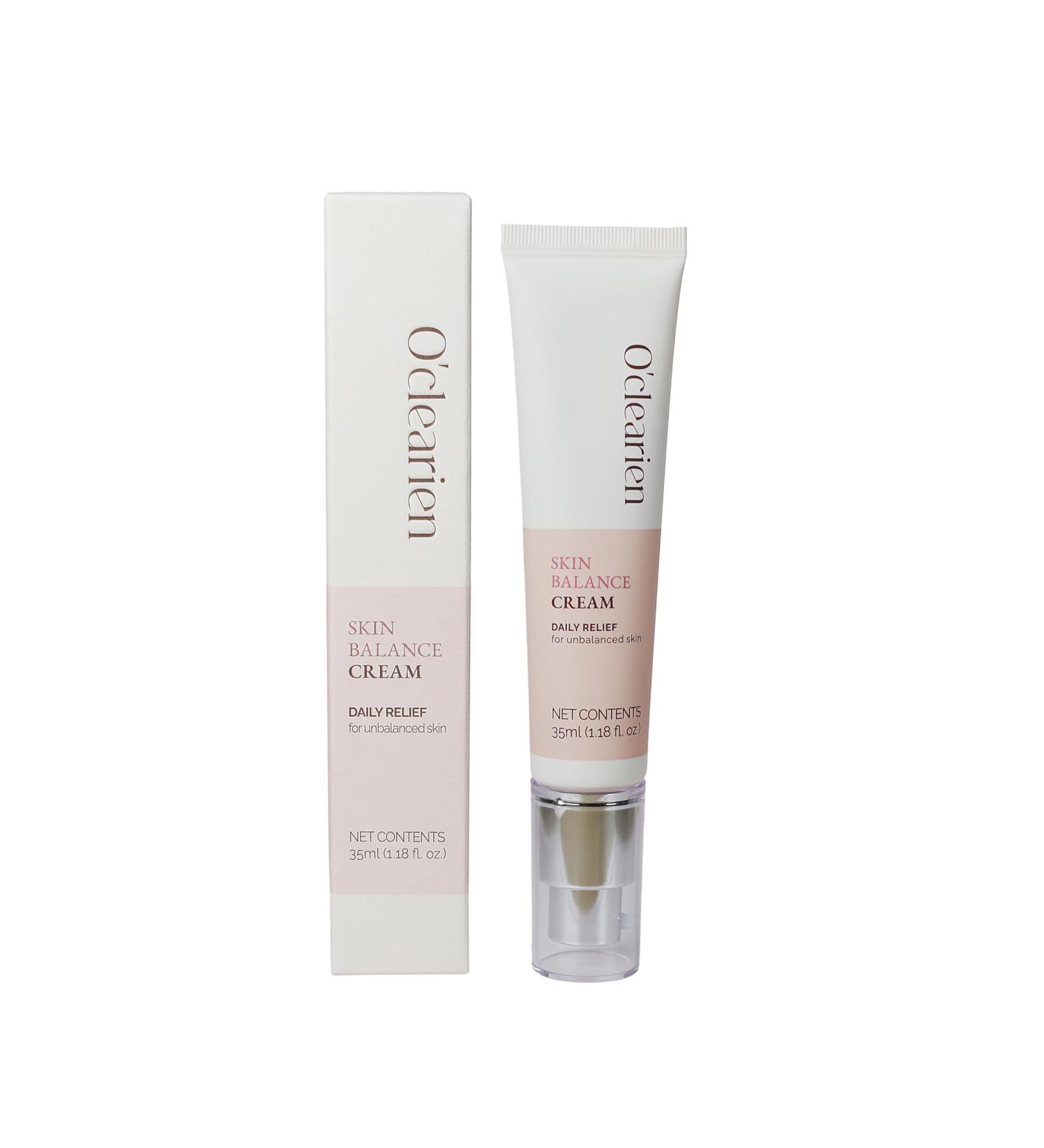 O'CLEARIEN Skin Balance Cream 1.18 oz Soothing Face Moisturizer for Sensitive Barrier Care Ceramide NP & Peptide Complex Anti-Aging Hydration with Tea Tree Exosomes - Buy Online on GoSupps.com