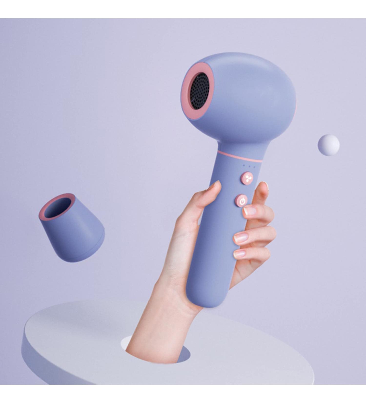 Hair Dryer Cordless Portable Hair Dryer Wireless Hair Dryer Quiet Design USB Rechargeable Blow Dryer with Hot and Cold Wind for Home Travel Blue - Buy Online on GoSupps.com