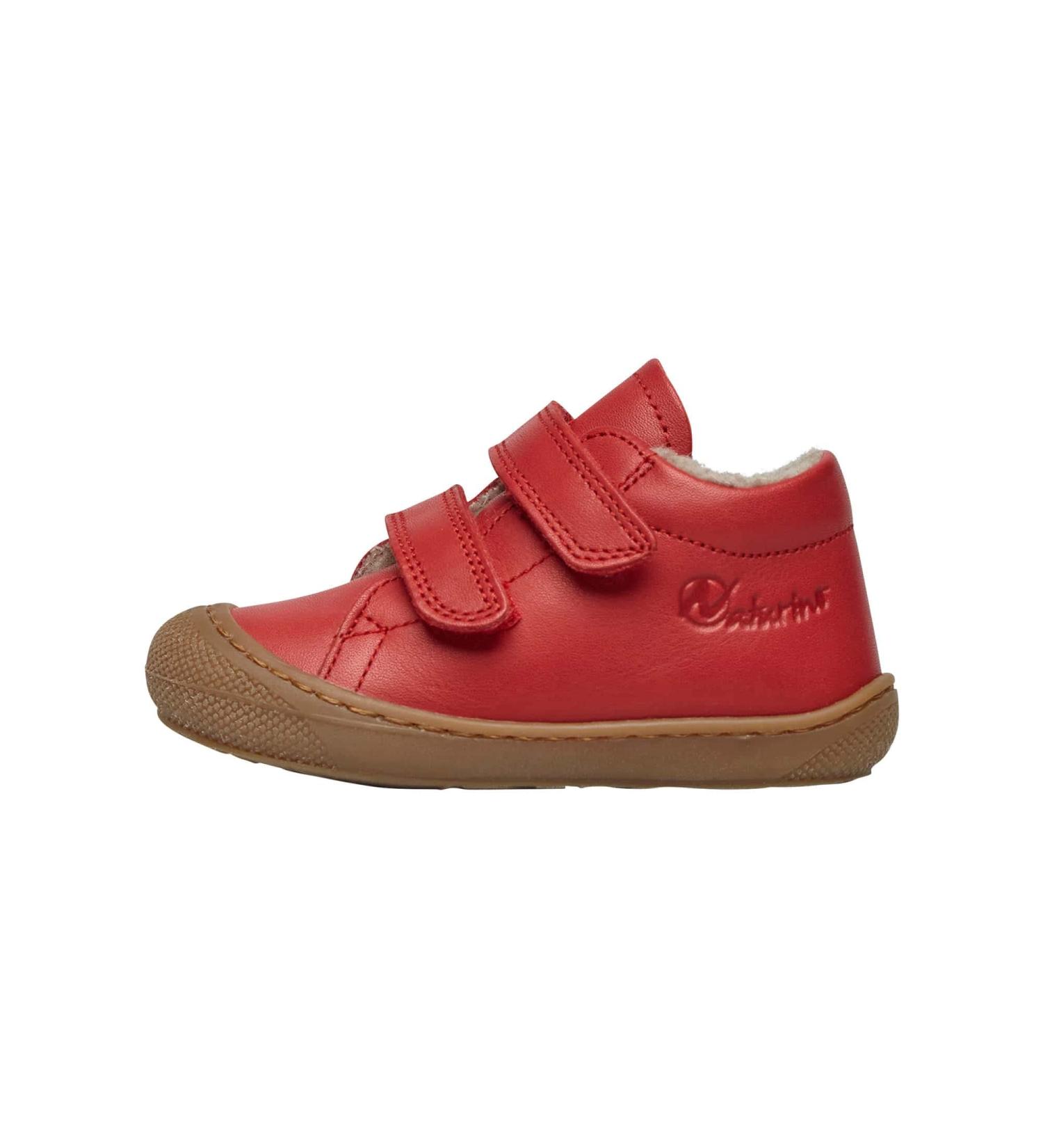 Naturino Cocoon VL Leather First-Steps Shoes - 3 UK Child - Rosso - Buy Online on GoSupps.com