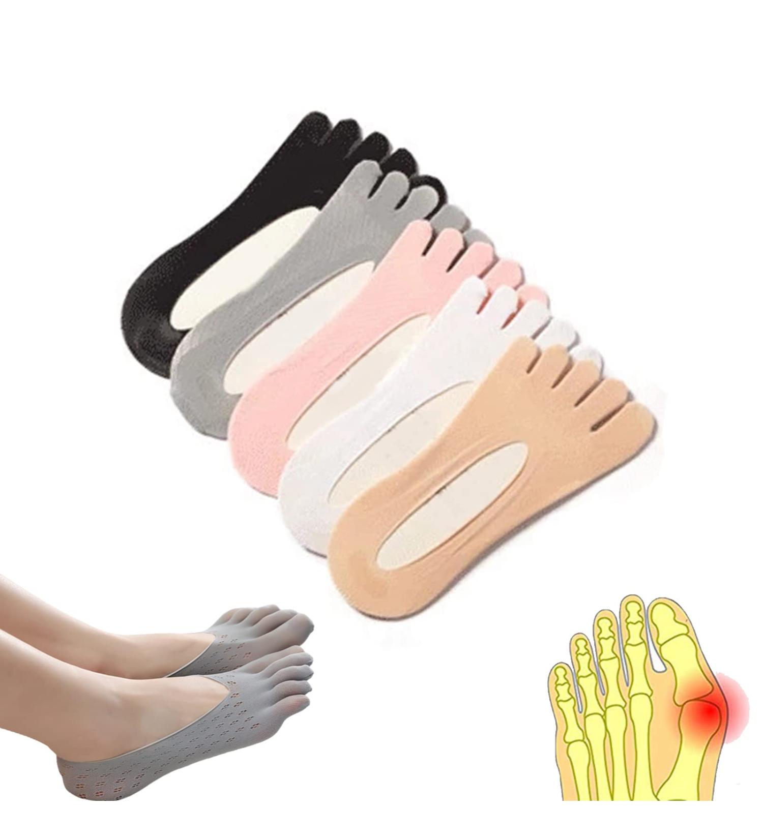 Orthoes Bunion Relief Socks - Toe Align Compression Socks for Bunions (5 Pairs) - Buy Online on GoSupps.com