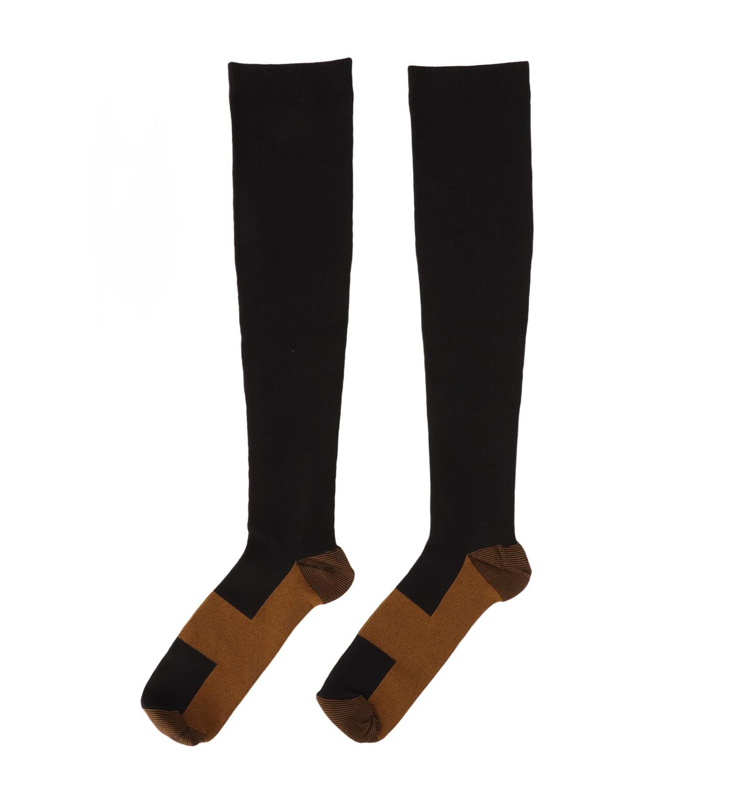 Copper Fiber Compression Socks for Diabetic S/M - Ankle Support, Stress Relief & Improved Circulation - Buy Online on GoSupps.com